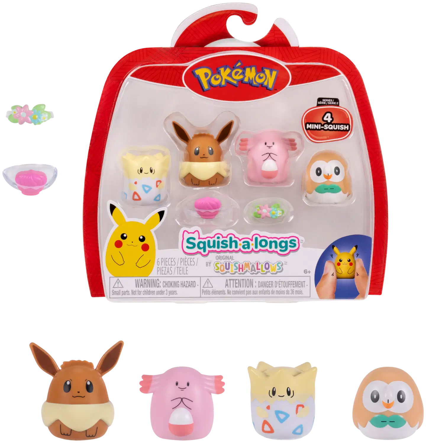 Squishalongs Pokémon Eev./Chan./Tog./Row - 1