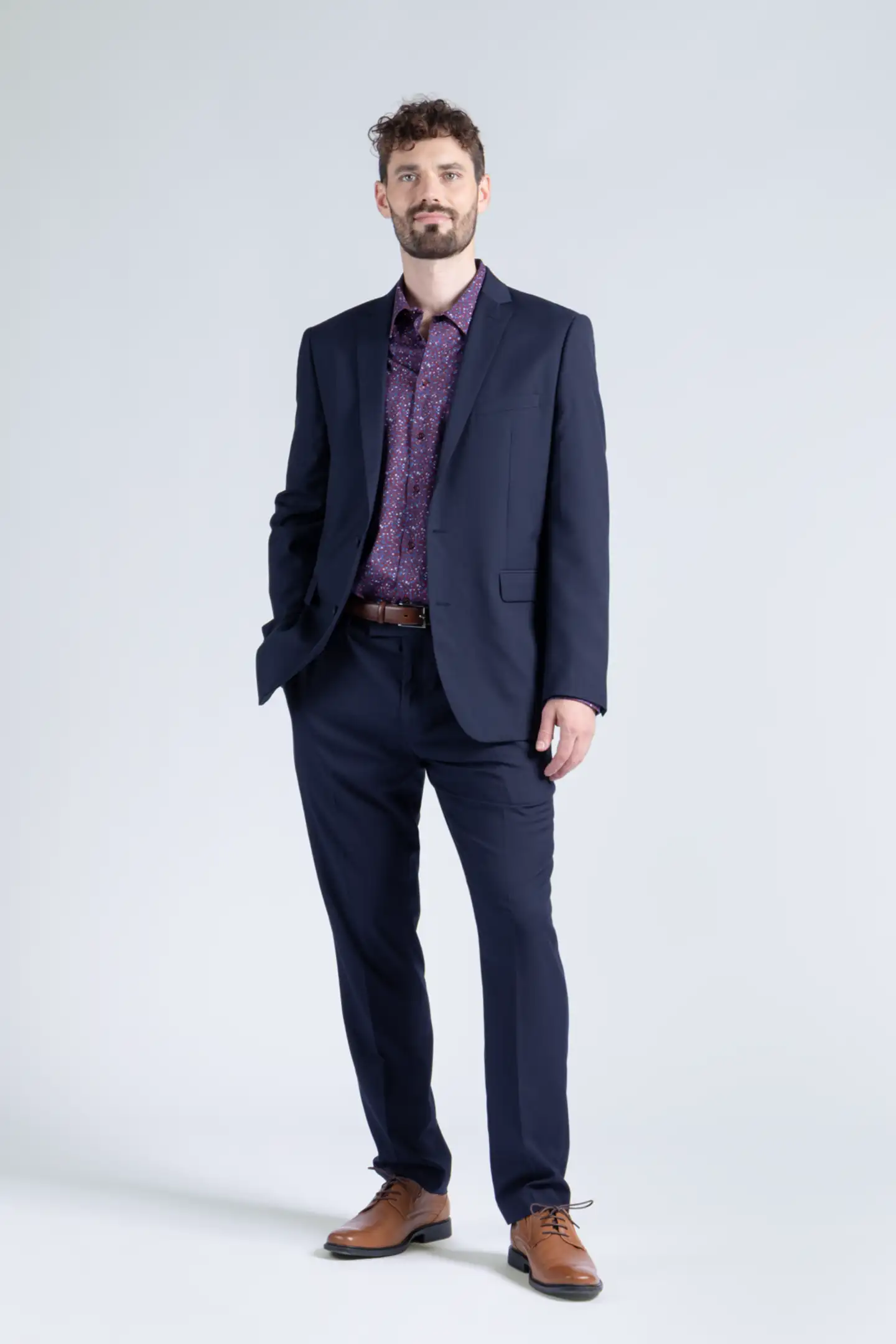 London Fog miesten bleiseri normaali rf 2010lf2 - Night Sky - 5