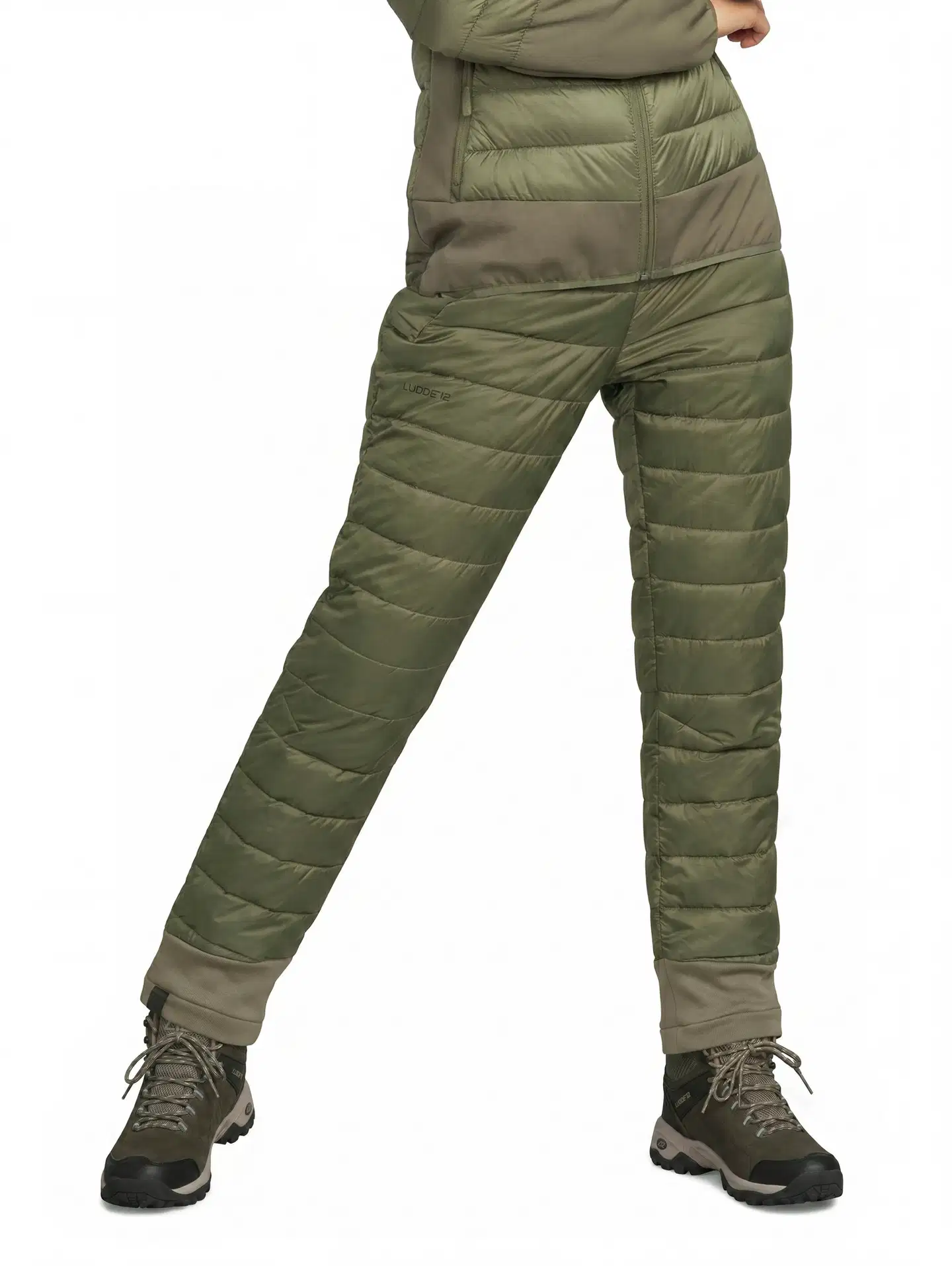 Luode12 naisten hybridihousut 223L332677 - Burnt olive - 1