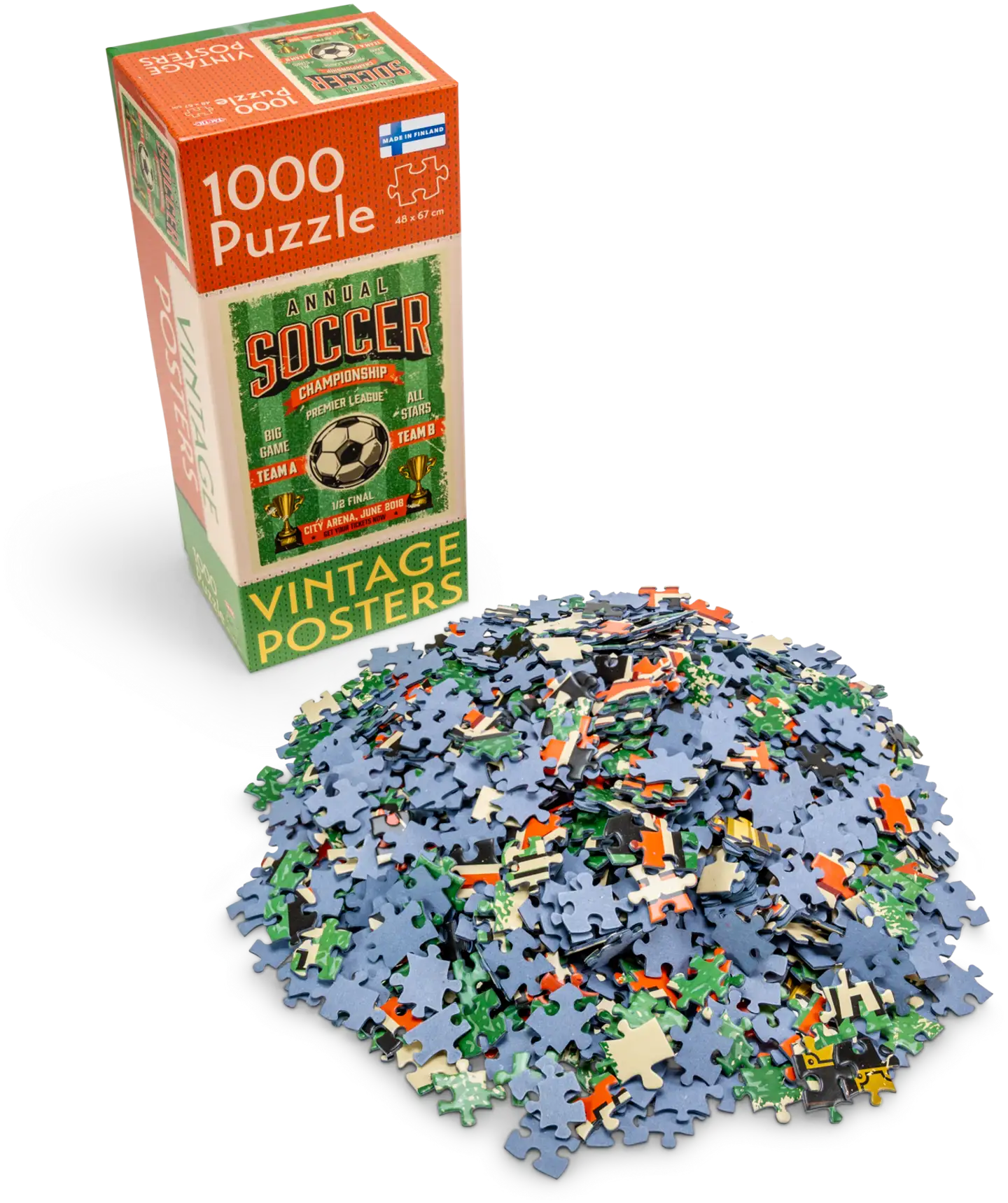 Tactic palapeli Vintage Posters Soccer Championship 1000 palaa - 2