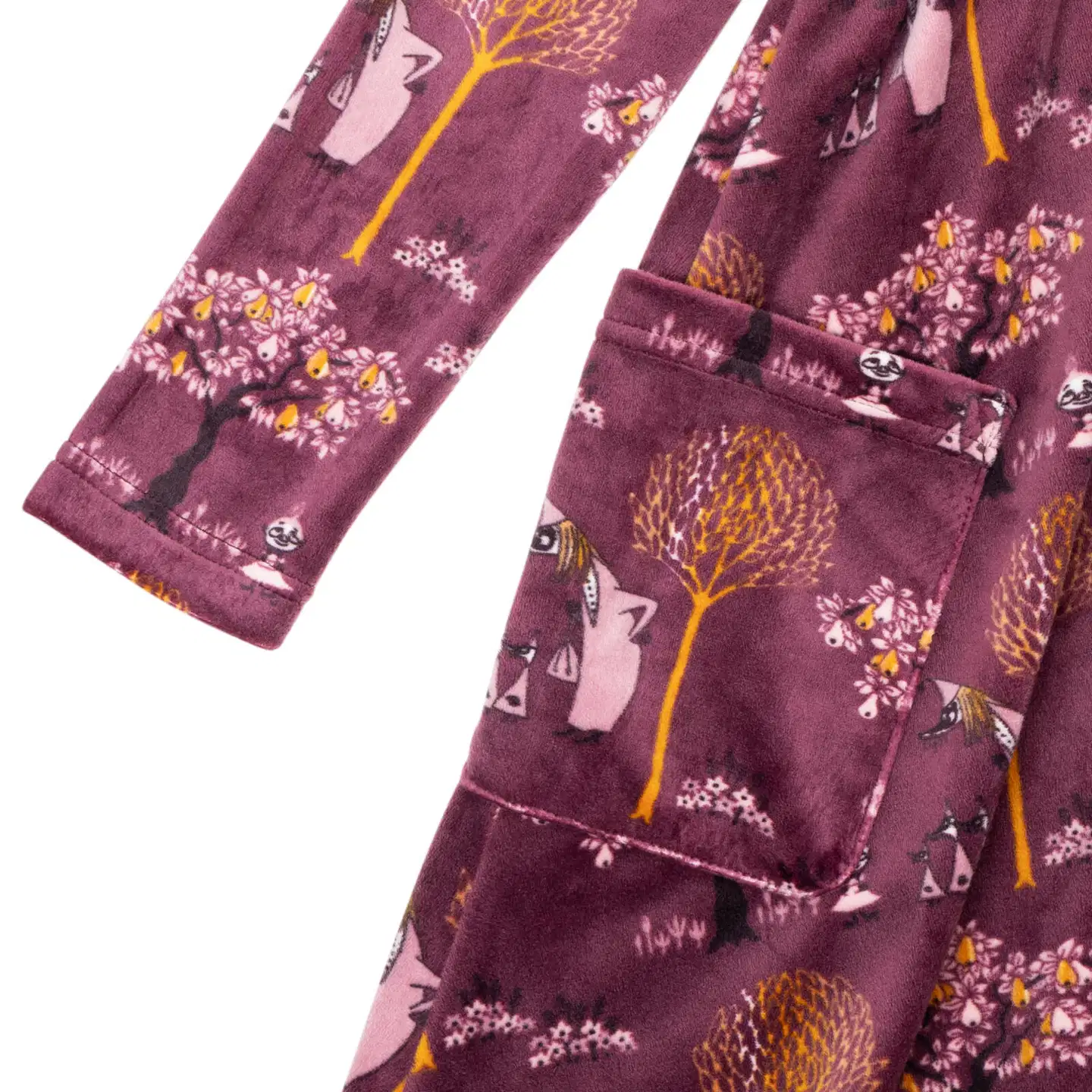 Muumi lasten veluurimekko Vilijonkka 593474 - burgundi - 2