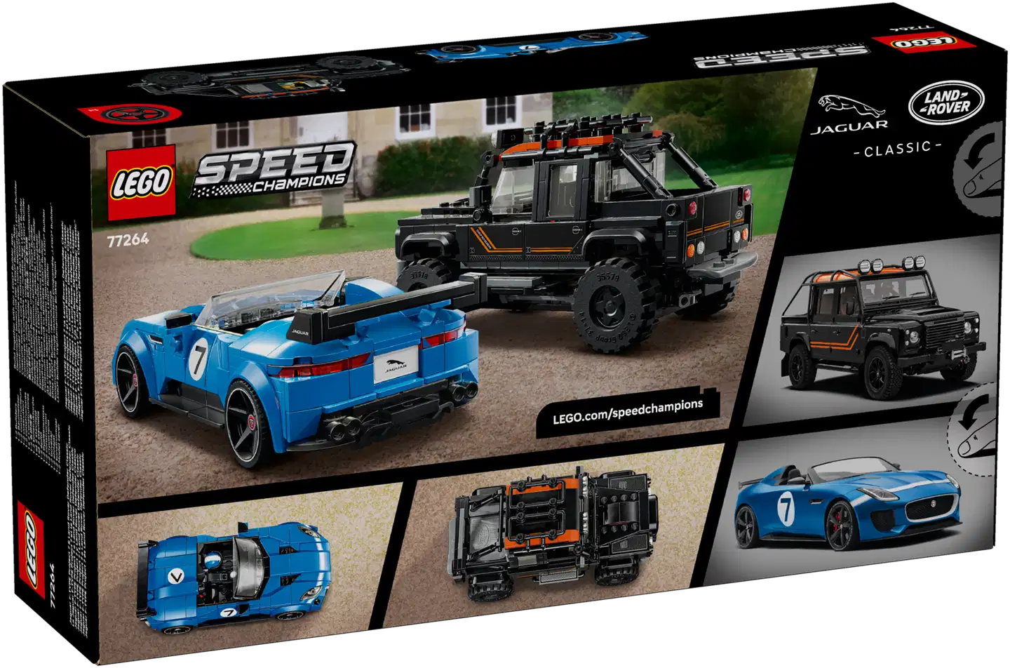 LEGO® Speed Champions 77264 Jaguar Project 7 ja Land Rover Defender - 2
