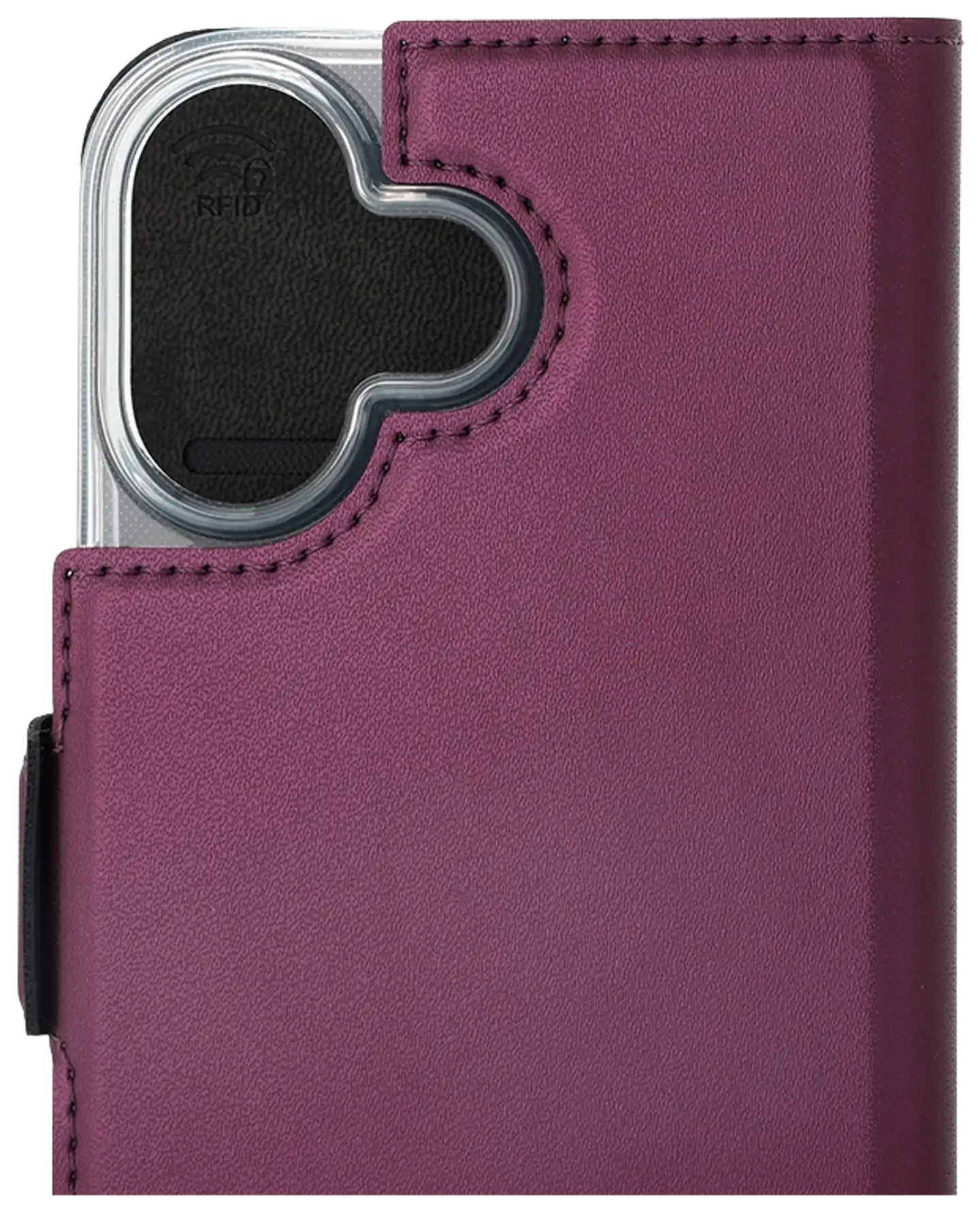 Wave MagSafe -yhteensopiva Book Case, Apple iPhone 17, smoky sangria - 3