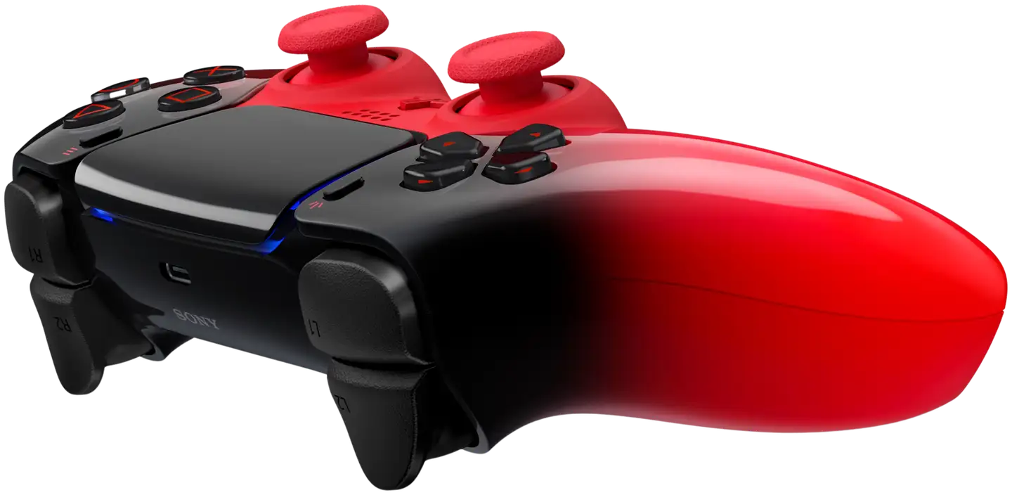 PS5 DualSense Techno Red ohjain - 3