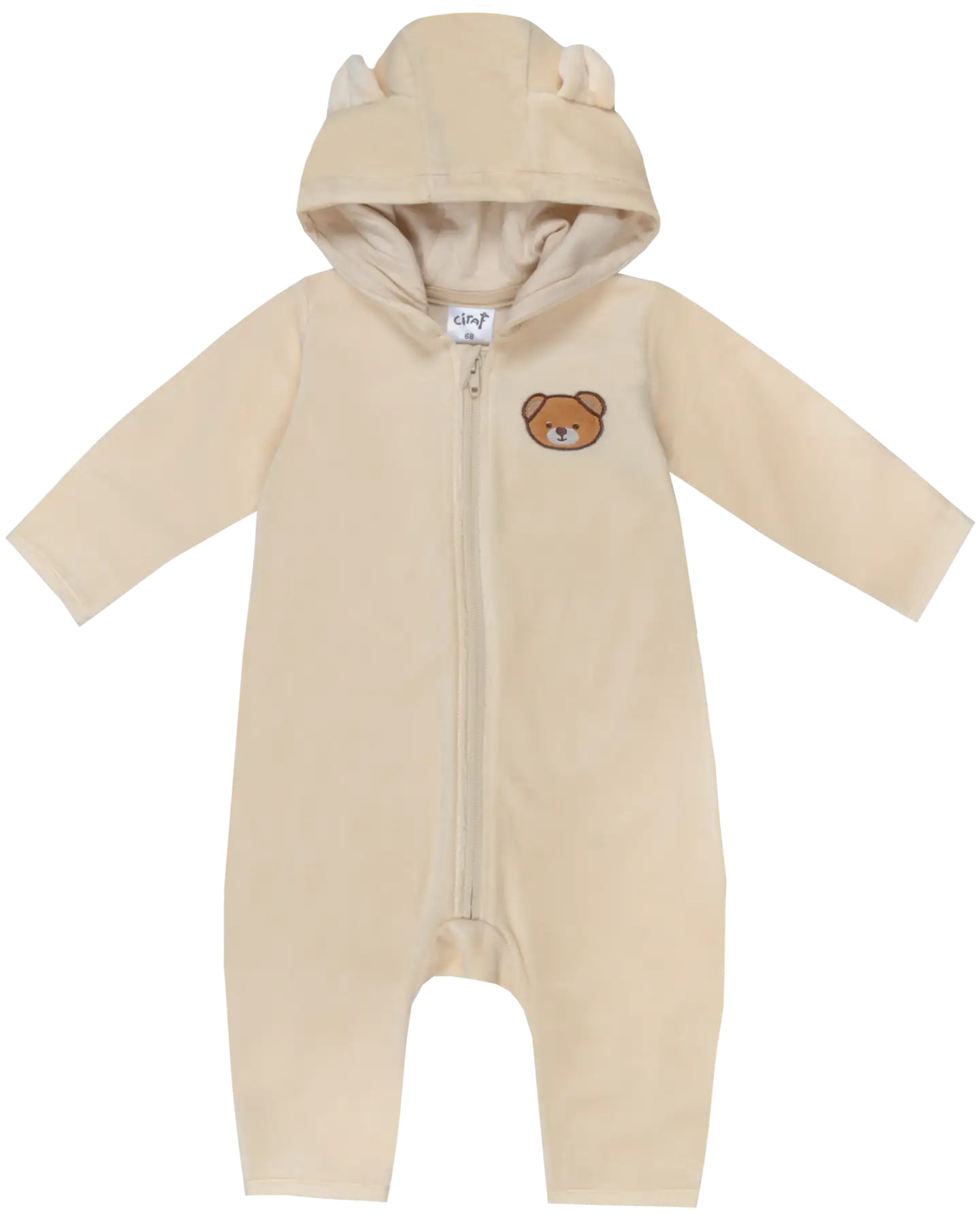 Ciraf vauvojen veluurihaalari puuvillasekoitetta 250B260101 - 12-0304TCX whitecap gray - 1