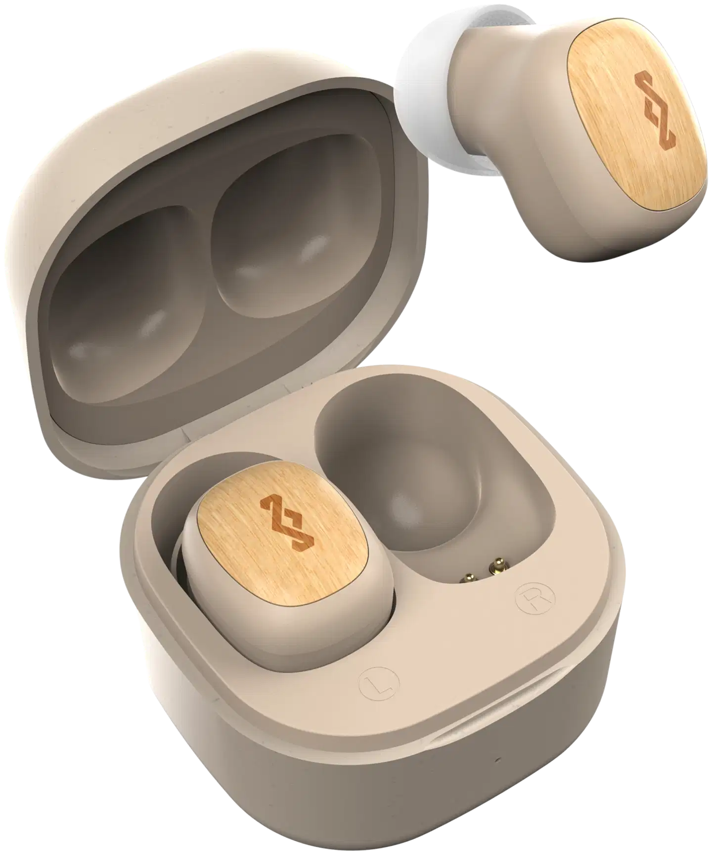 House of Marley langattomat nappikuulokkeet Smile Jamaica, beige/puu - 2