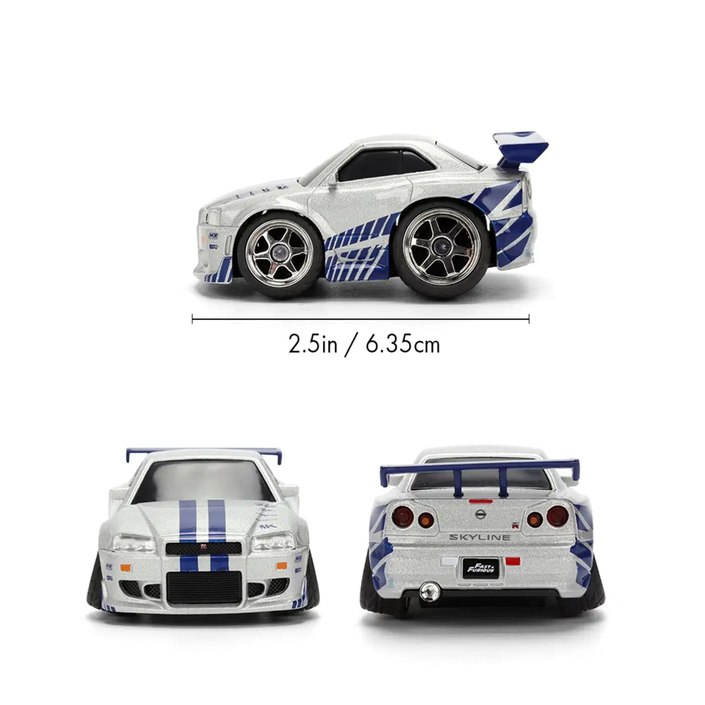 Jada Fast & Furious Small Blocks auto, 6,5 cm, 1:43, die-cast, lajitelma, myydään yksittäin - 2