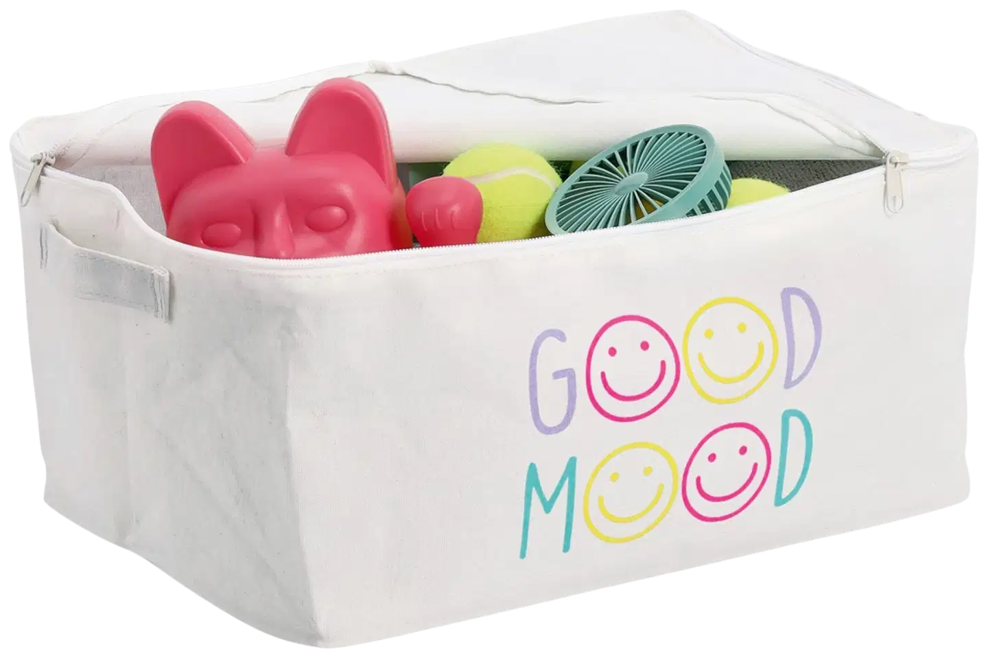 Zeller säilytyskori Good Mood vetoketjulla - 2