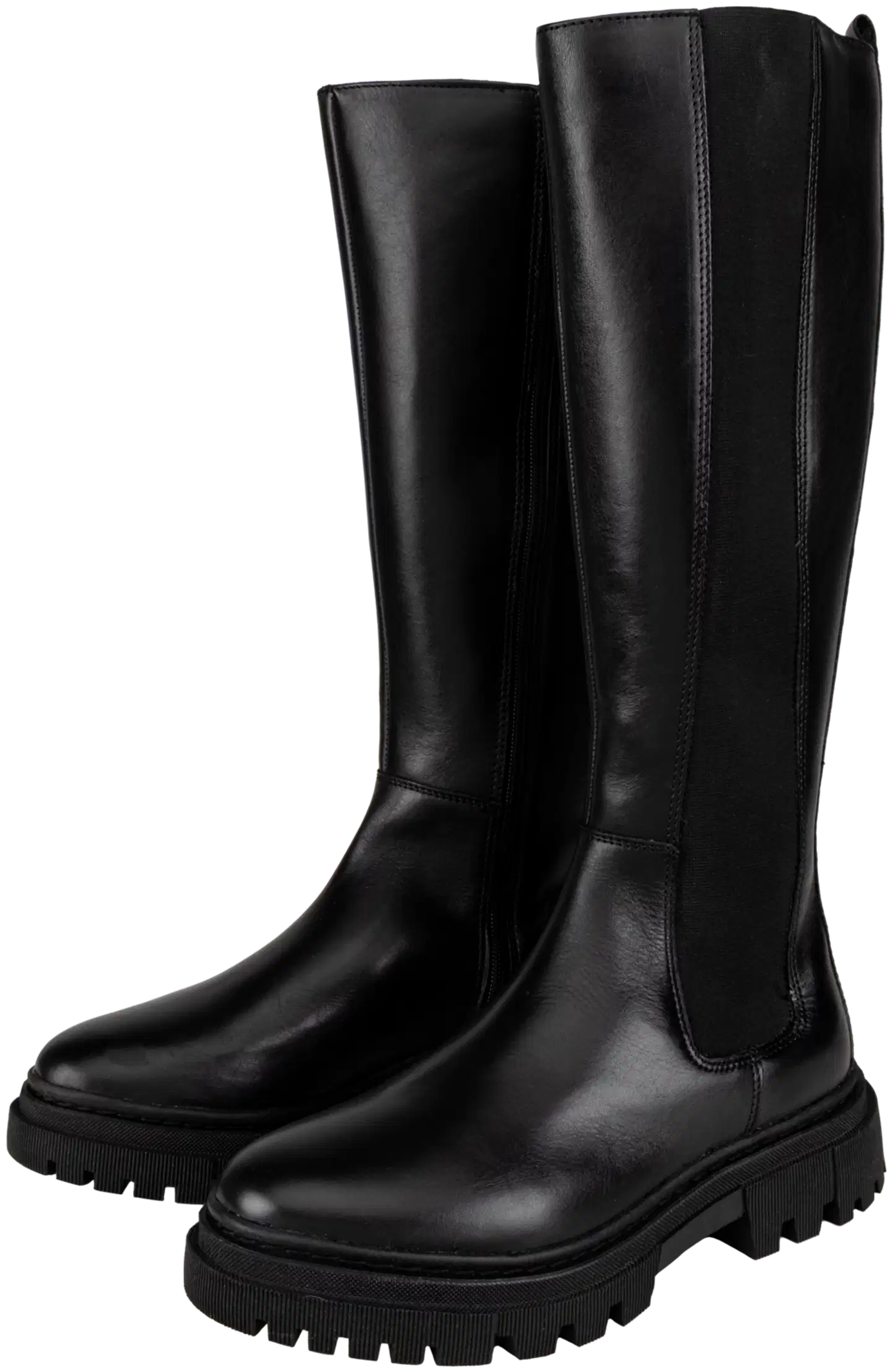 WKLY. naisten nahkasaappaat Olga - Black - 1
