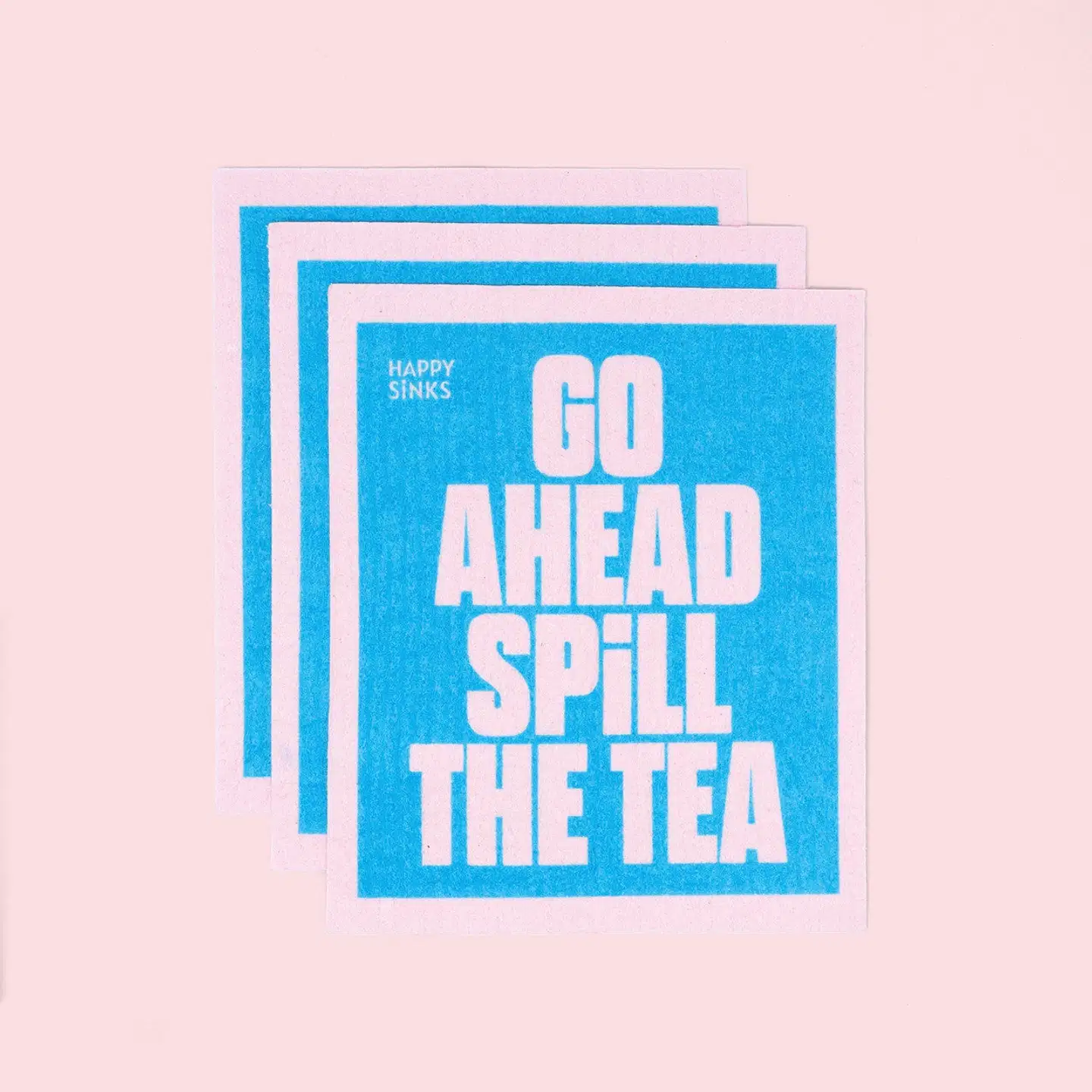 Happy Sinks Ruotsalainen tiskirätti -setti "Spill the Tea", 3 kpl - 2