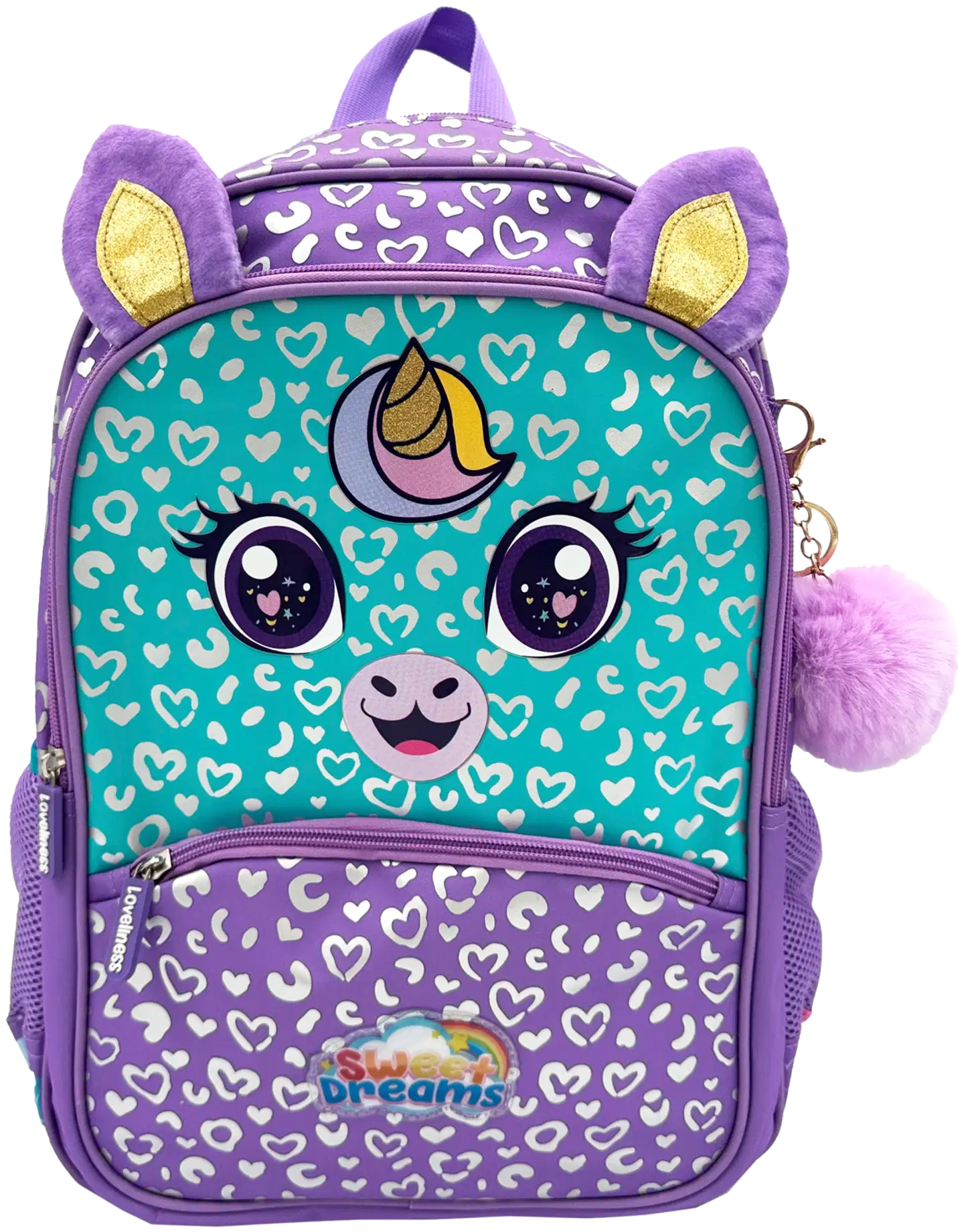 Koulureppu Unicorn pompomilla - 1
