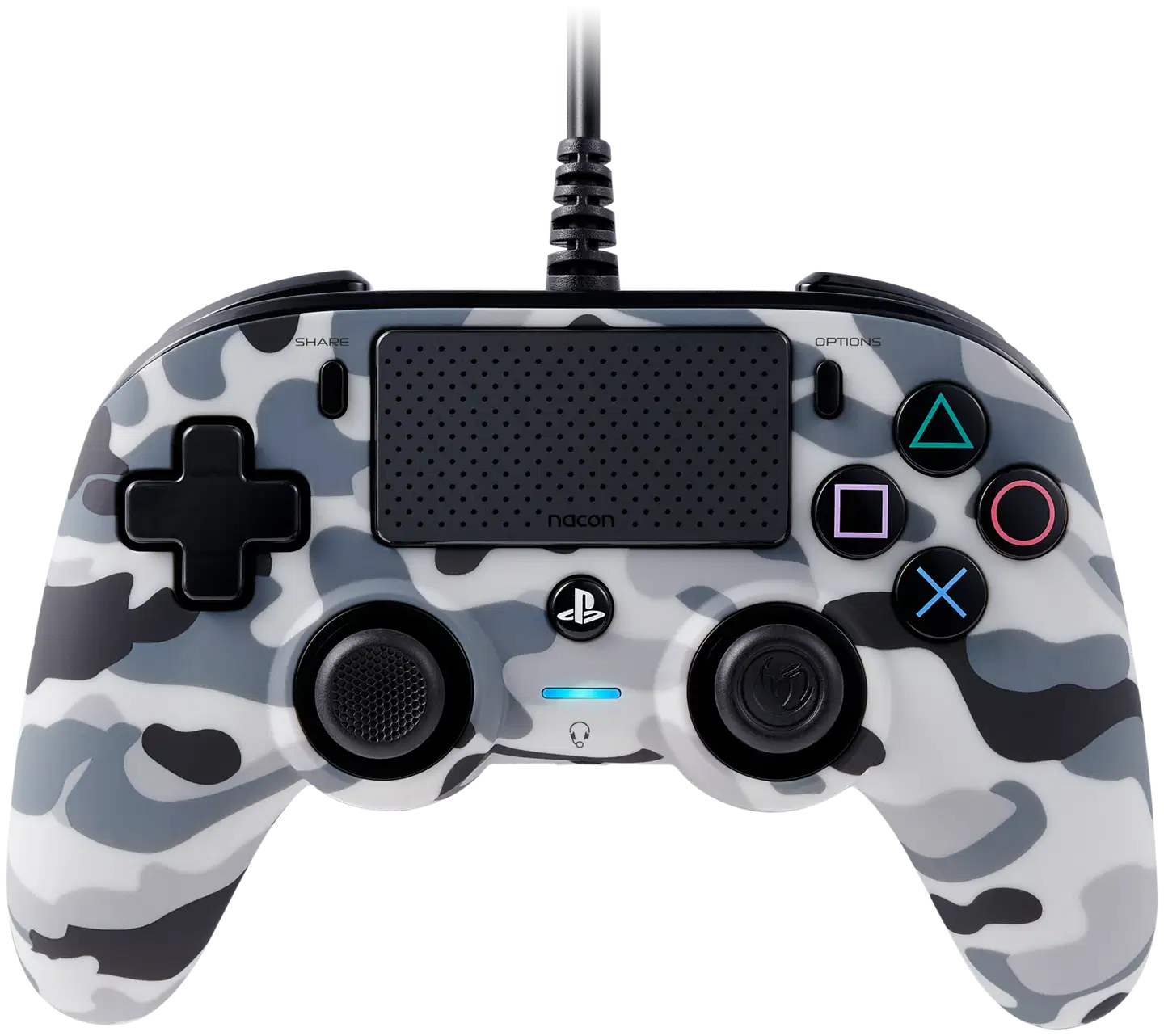 Nacon Wired Compact Controller peliohjain Camo Grey - 1