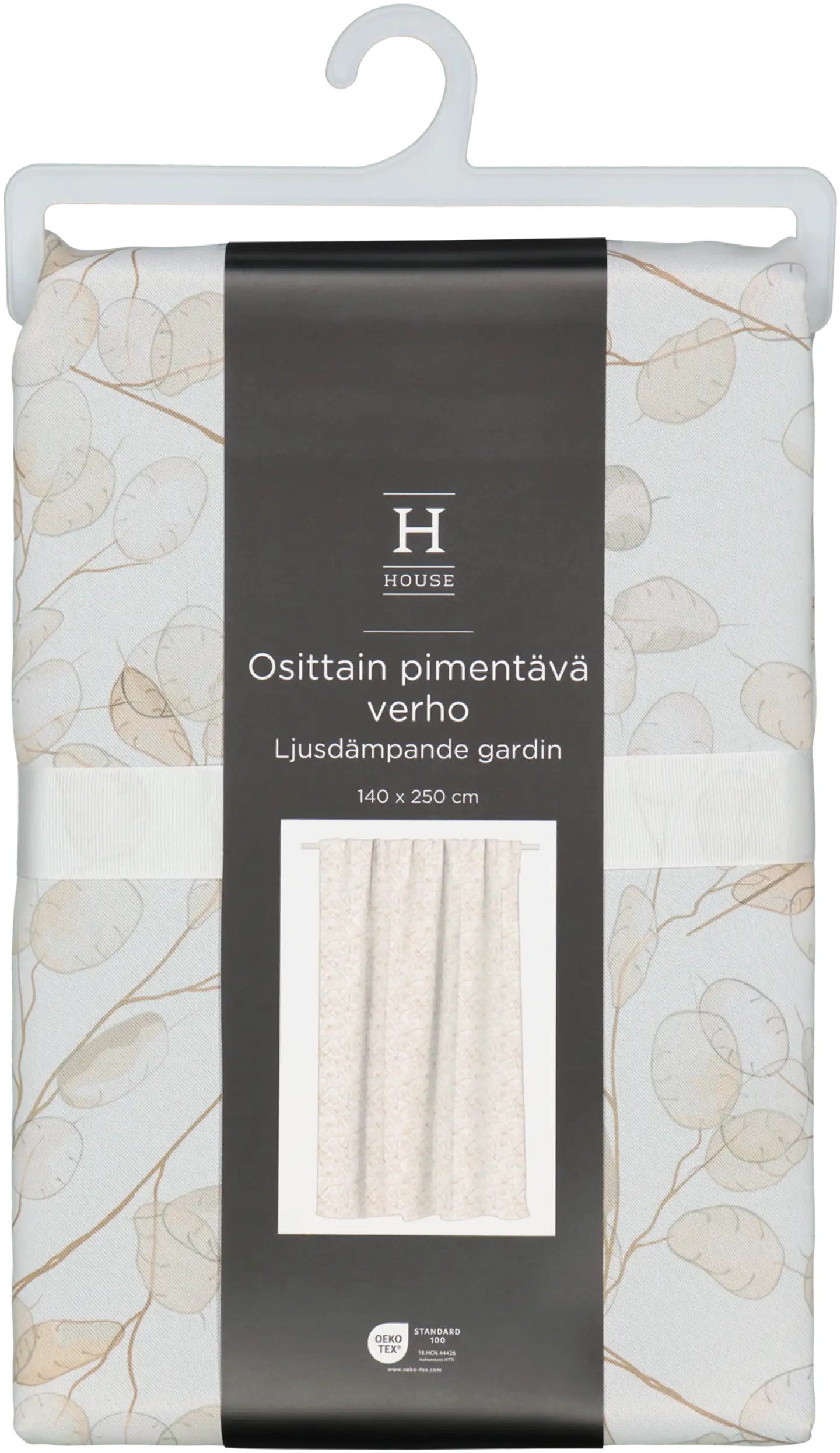 House pimentävä verho Marli-Scott 140x250 cm beige - 2