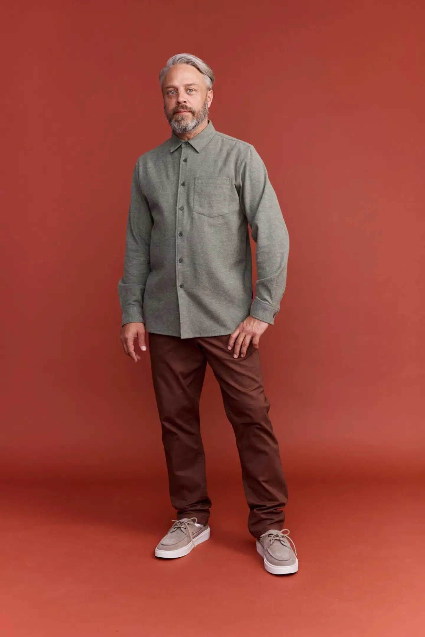 Finlayson miesten flanellipaita Twill - Green - 3