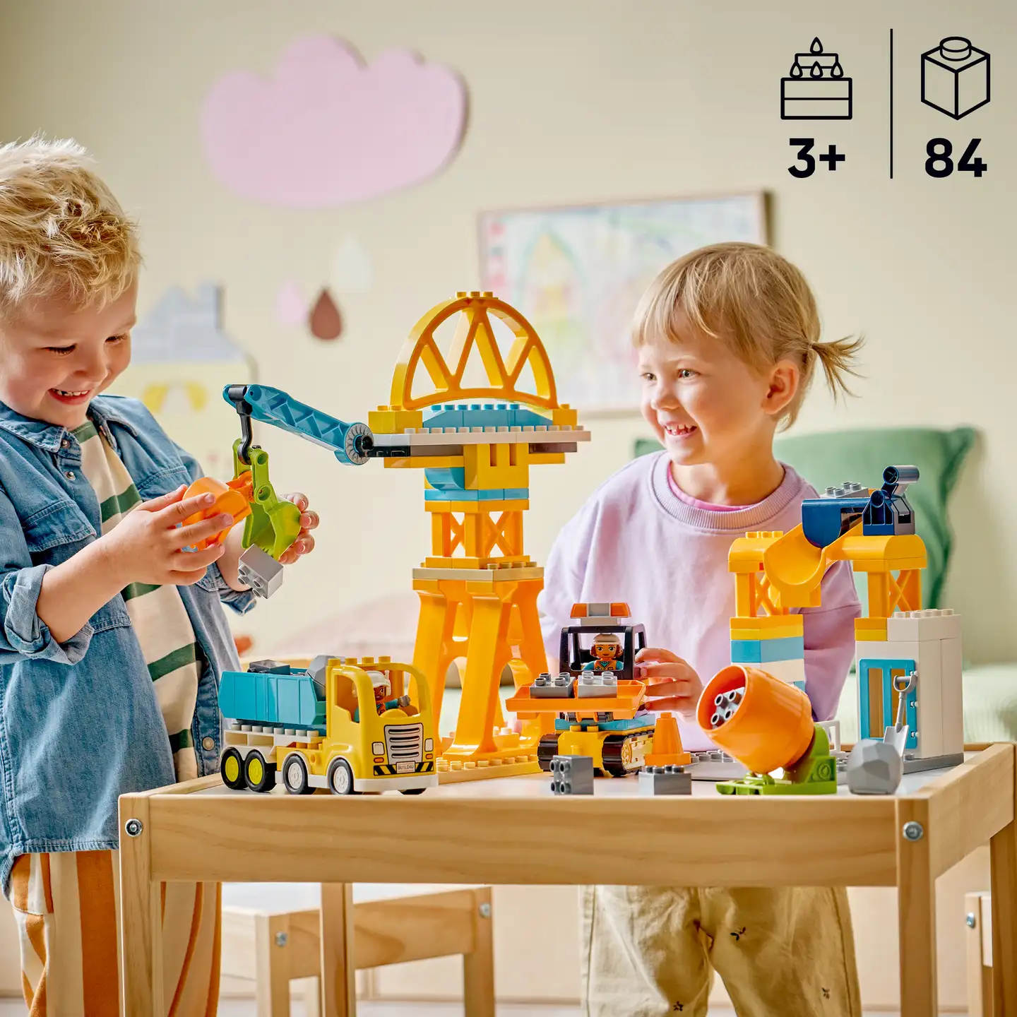 LEGO® DUPLO Town 10476 Rakennustyömaa ja työmaa-ajoneuvot 3in1 - 5