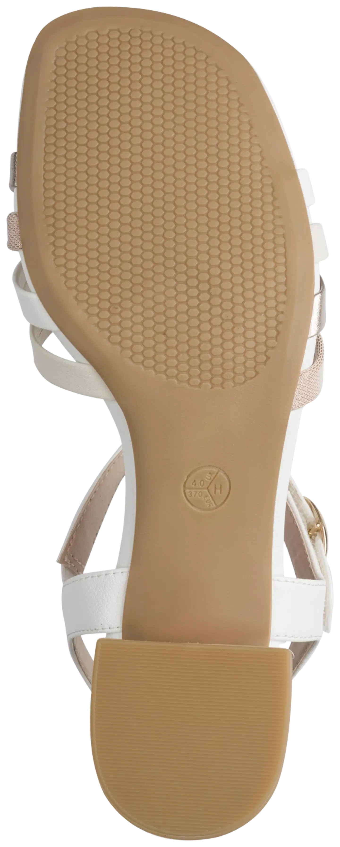 Jana shoes sandaali, leveä lesti - WHT/ROSE COMB - 5