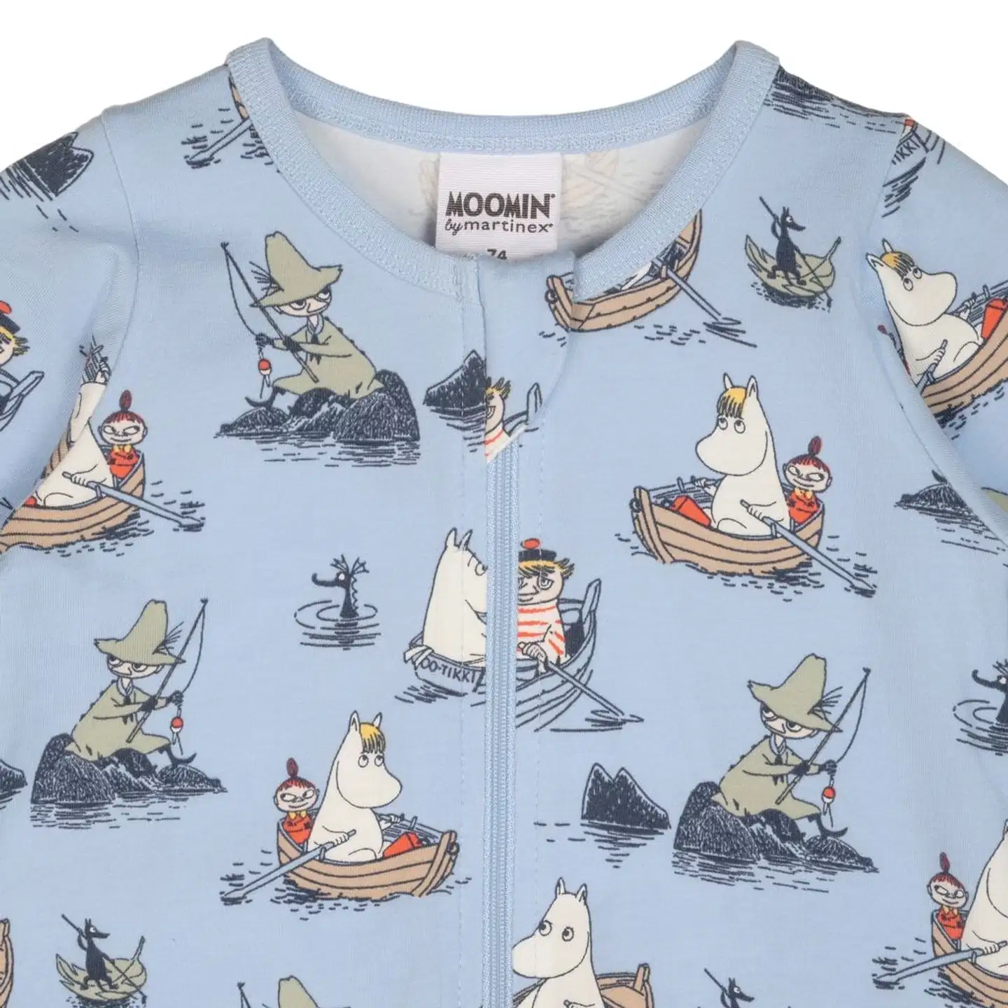 Muumi vauvojen pyjama Veneilijät 591777 - Vaaleansininen - 2