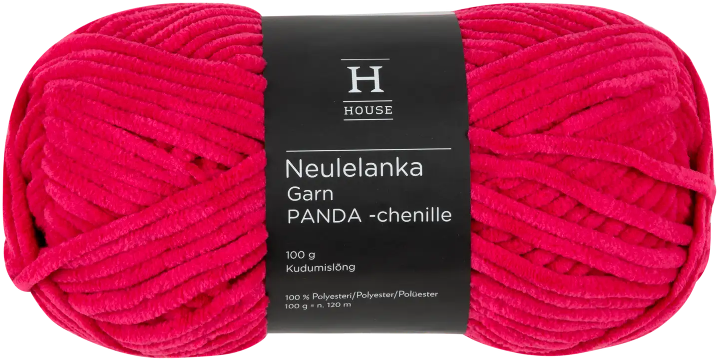 House lanka Panda chenille 100g fuchsia