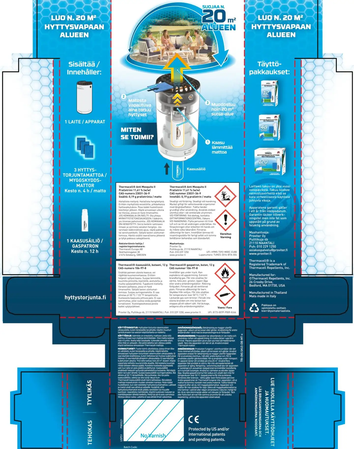 Thermacell hyttystorjuntalaite Mini Halo valkoinen - 7