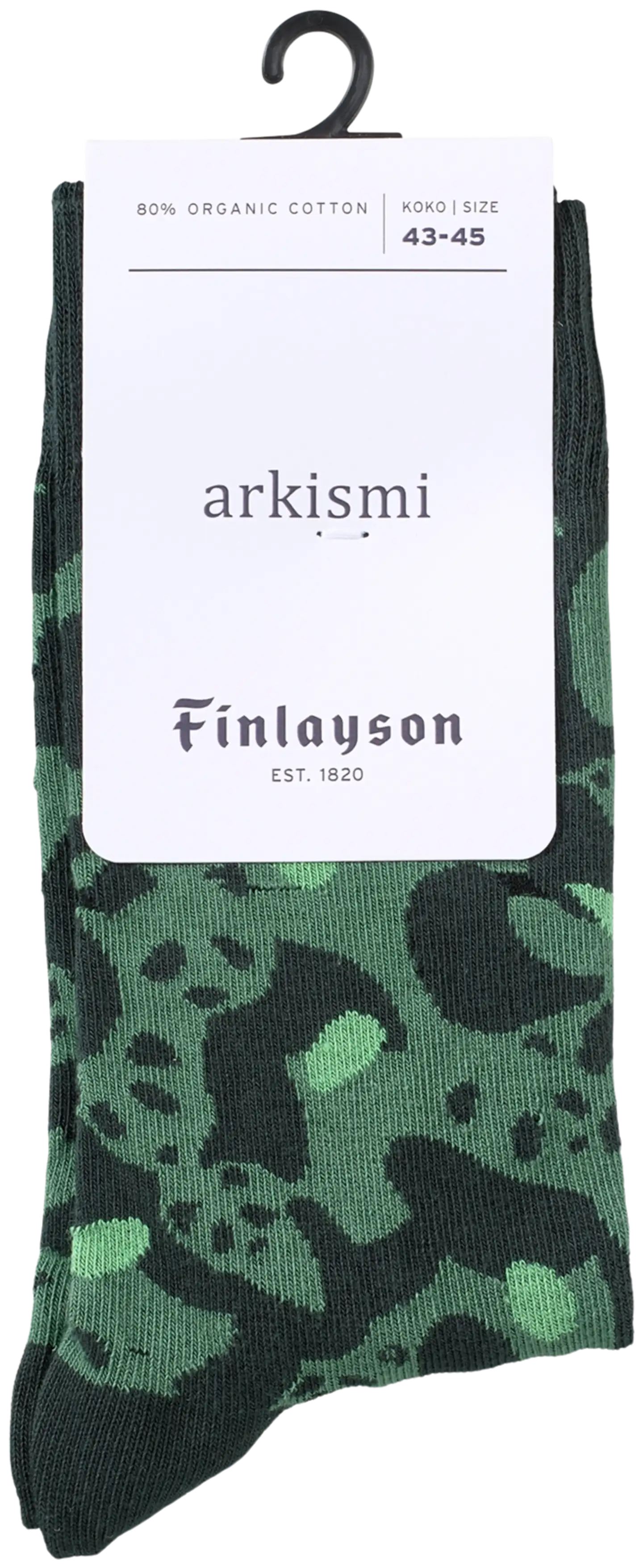 Finlayson miesten nilkkasukat Sukukokous - VIHREÄ