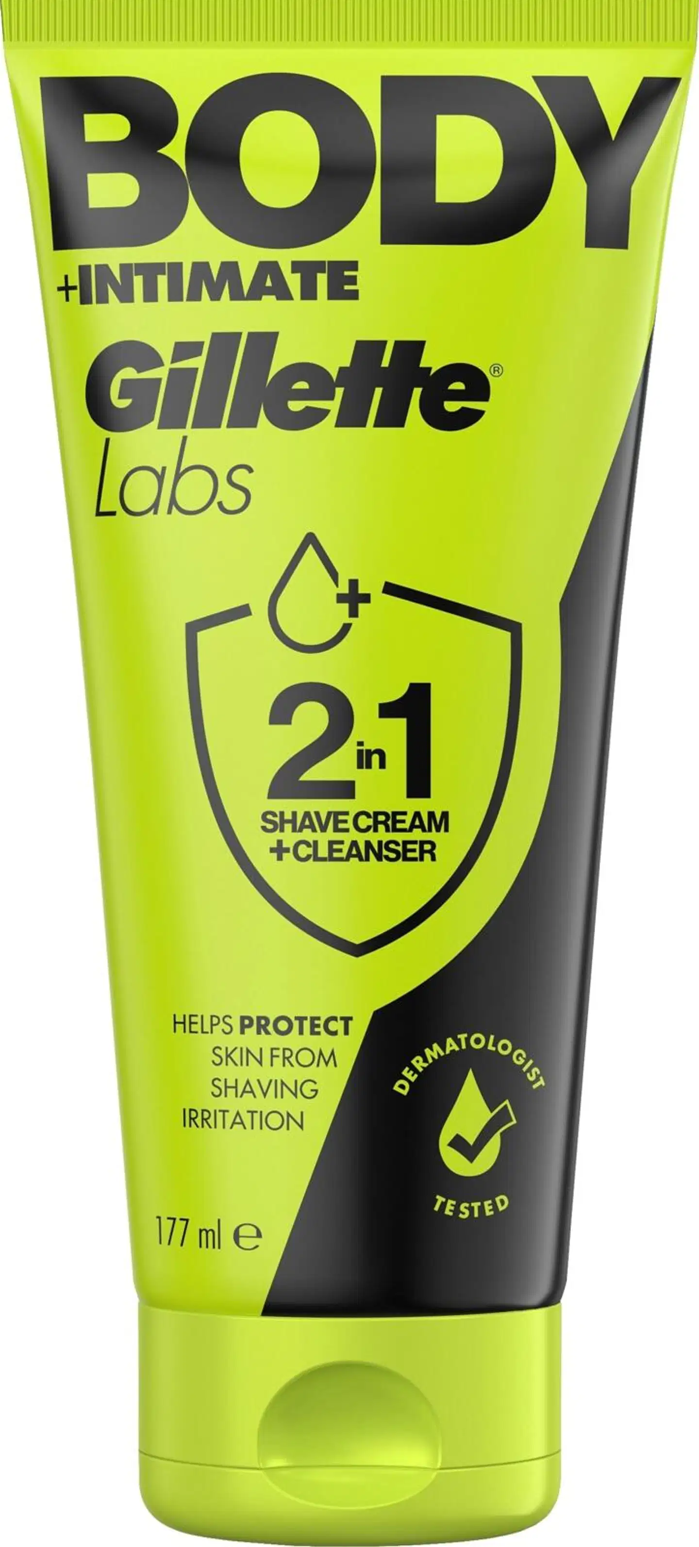 Gillette Labs Body + Intimate 2in1 ihokarvanajovoide + puhdistusaine 177ml