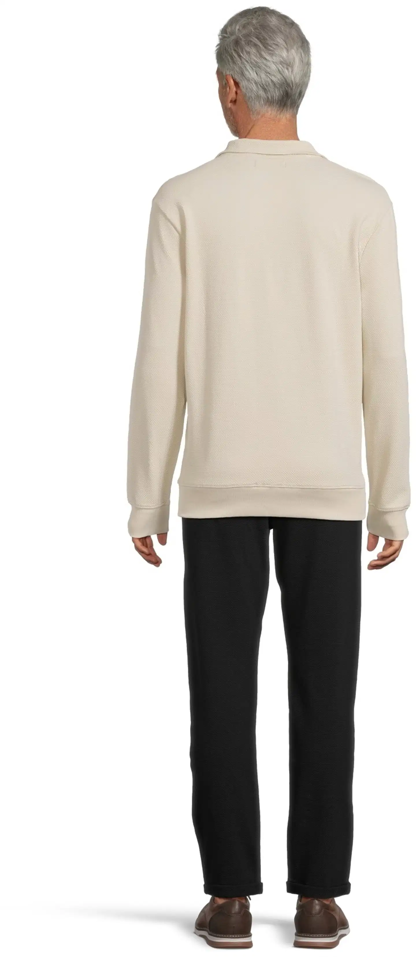 London Fog miesten svetari Half-zip 195LF03264 - Cement - 3