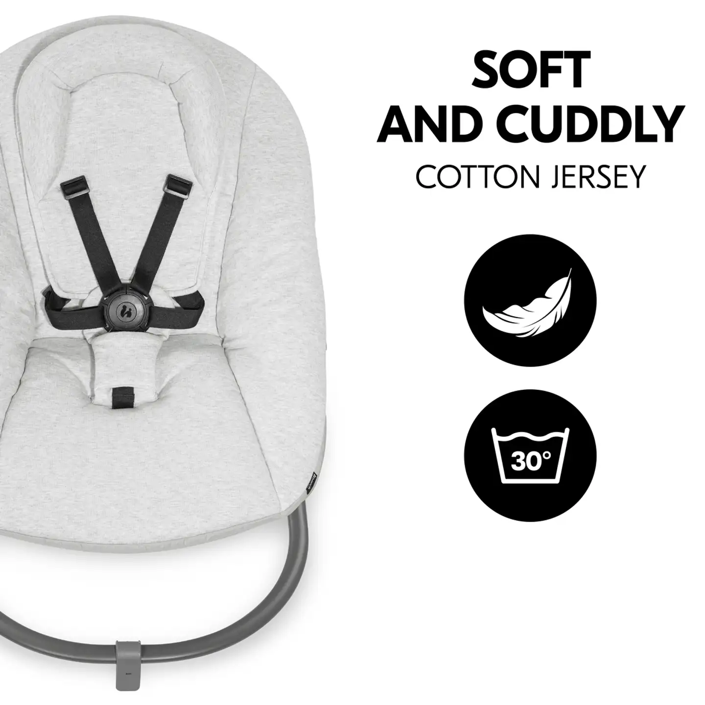 Hauck sitteri Alpha Bouncer Premium vaalean harmaa - 12