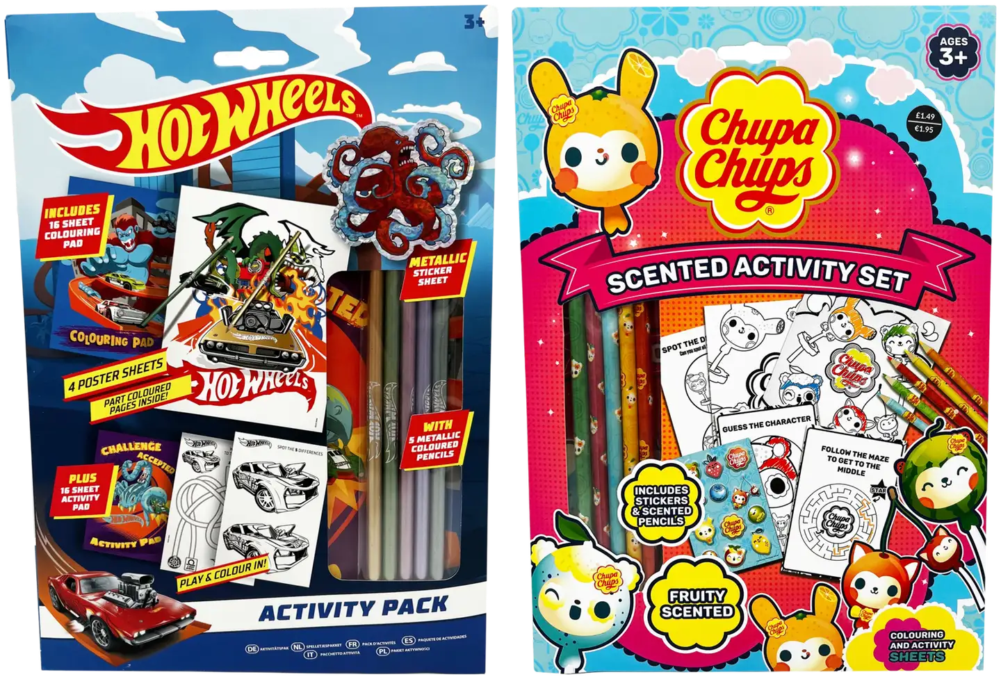 Puuhapakkaus Hot Wheels ja Chupa Chups, erilaisia - 1