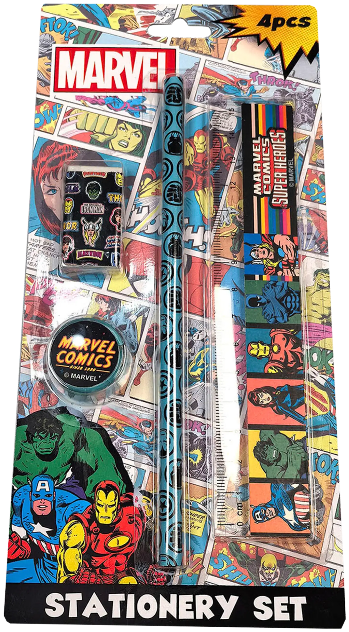 TMNT kirjoitussetti, 4 osaa, erilaisia - 1