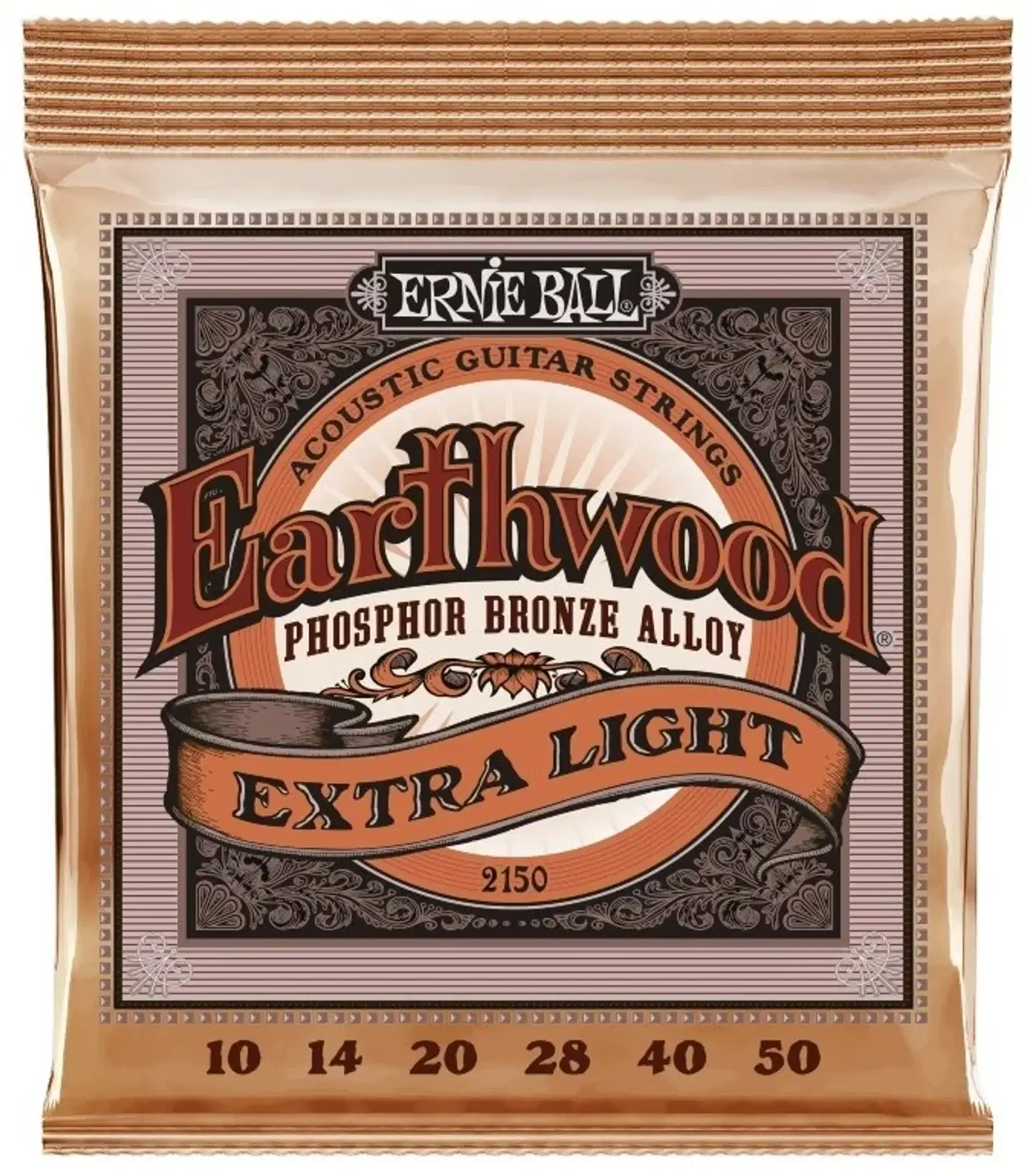 Ernie Ball teräskielisen akustisen kitaran kielet phosphor bronze 10-50 - 1
