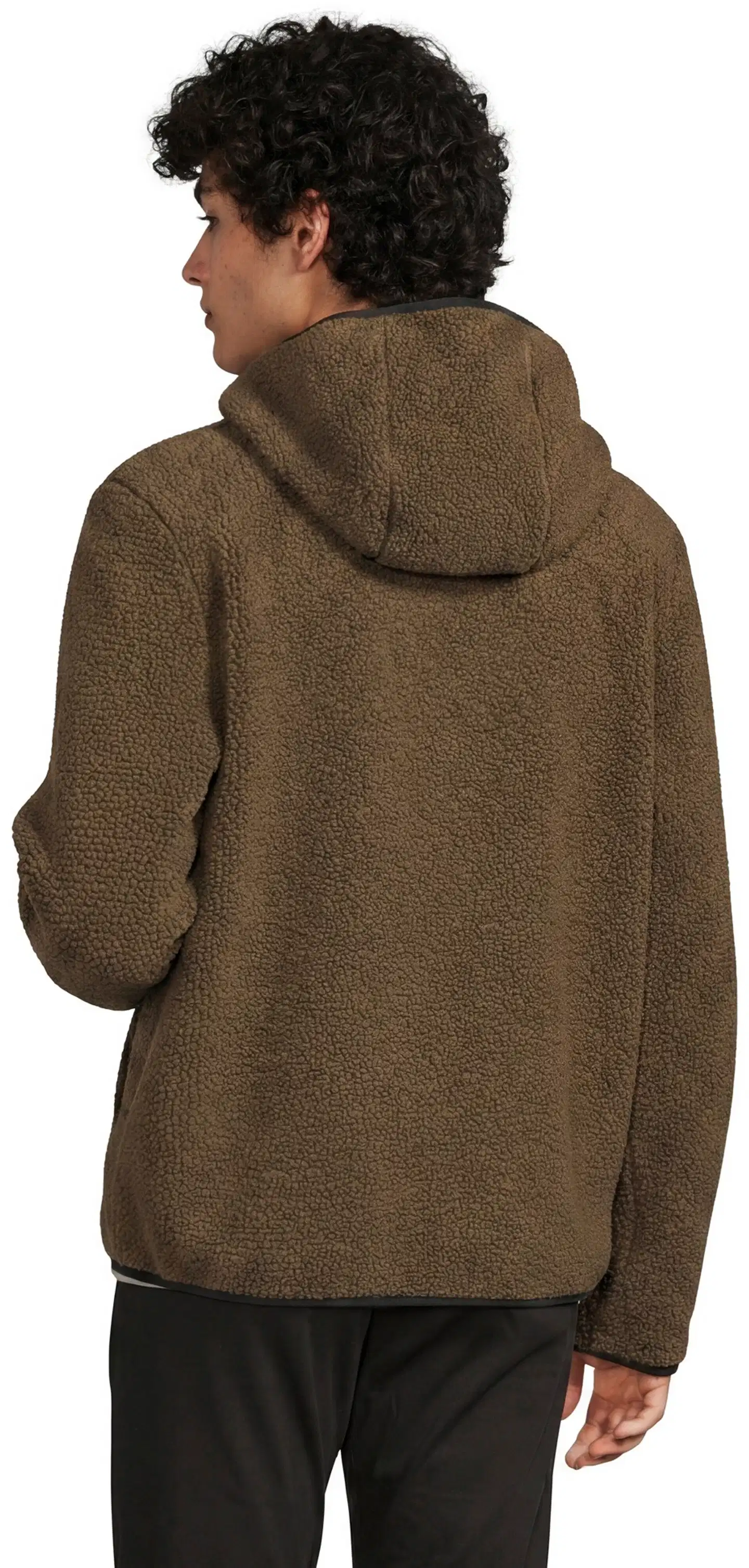 WKLY. miesten kevyt polarfleece-hupputakki vetoketjulla 194W362635 - 19-0618TCX beech - 3