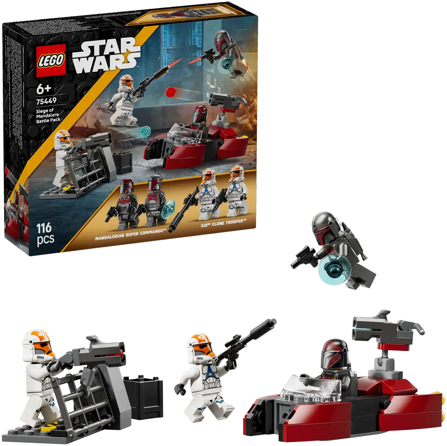 LEGO® Star Wars TM 75449 Mandaloren piiritys ‑taistelupakkaus - 1