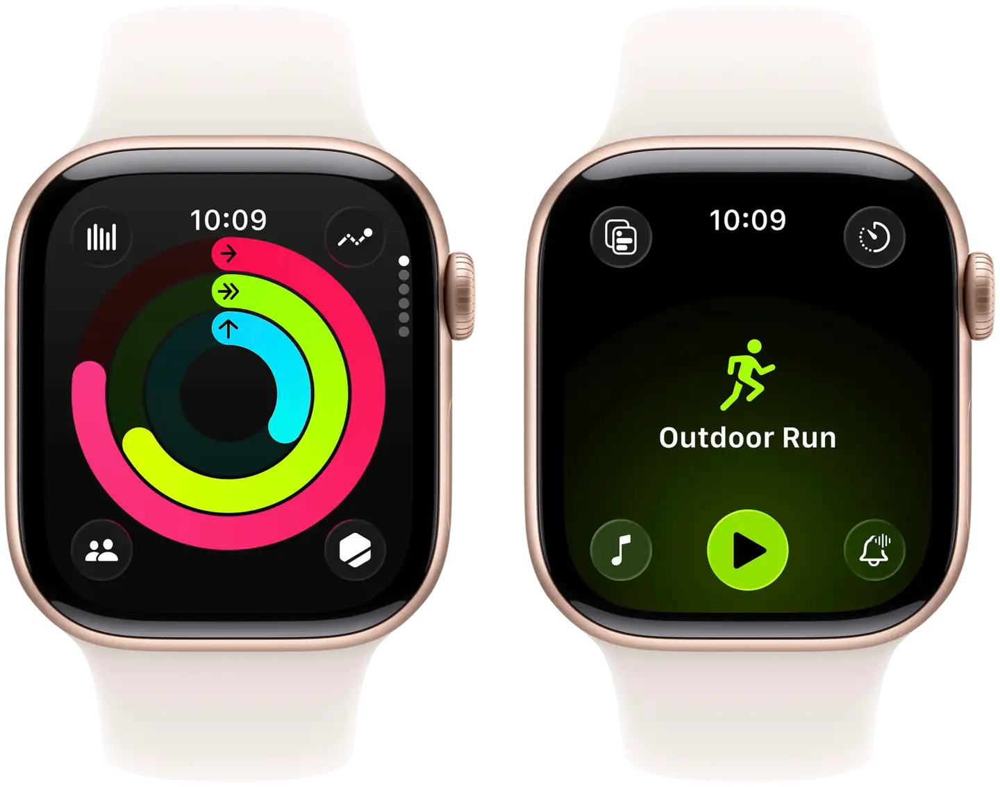 Apple Watch Series 11 GPS 42mm ruusukultainen alumiinikotelo, light blush sport ranneke - M/L - MEU44QN/A - 4