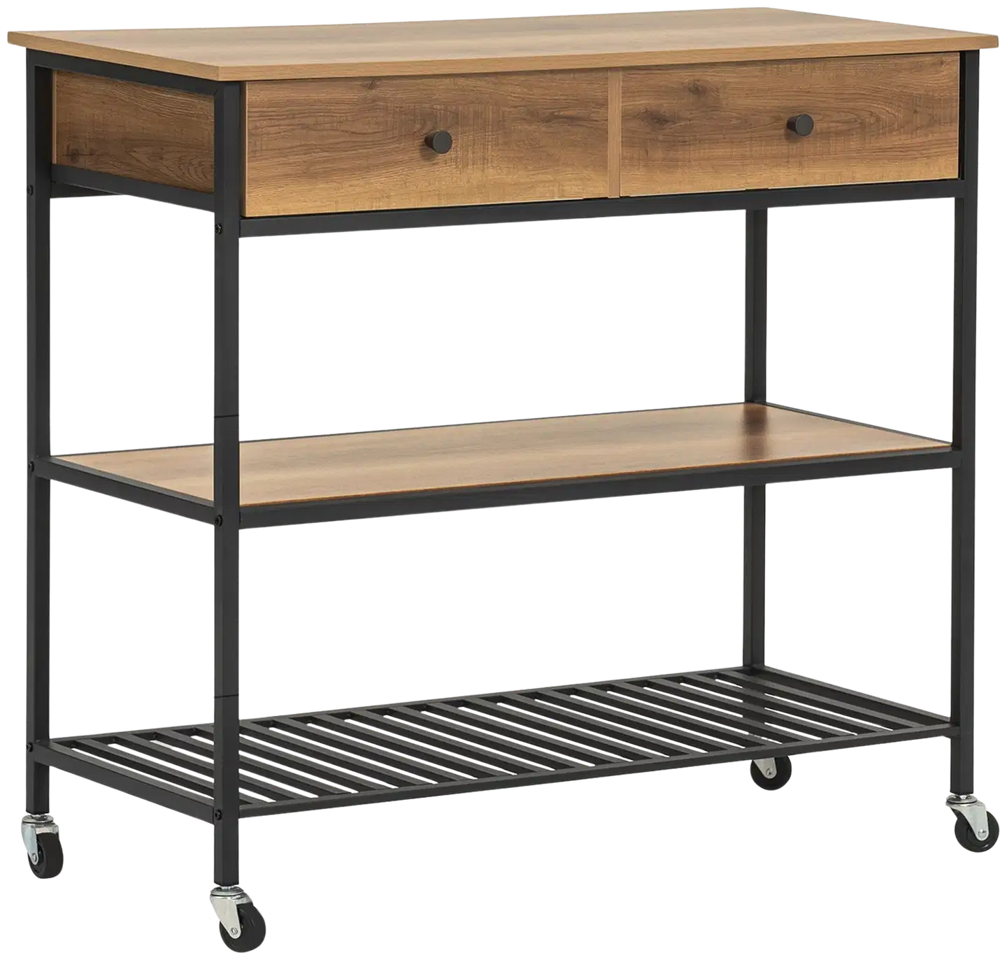 SoBuy keittiösaareke ruskea FKW112-PF - 3