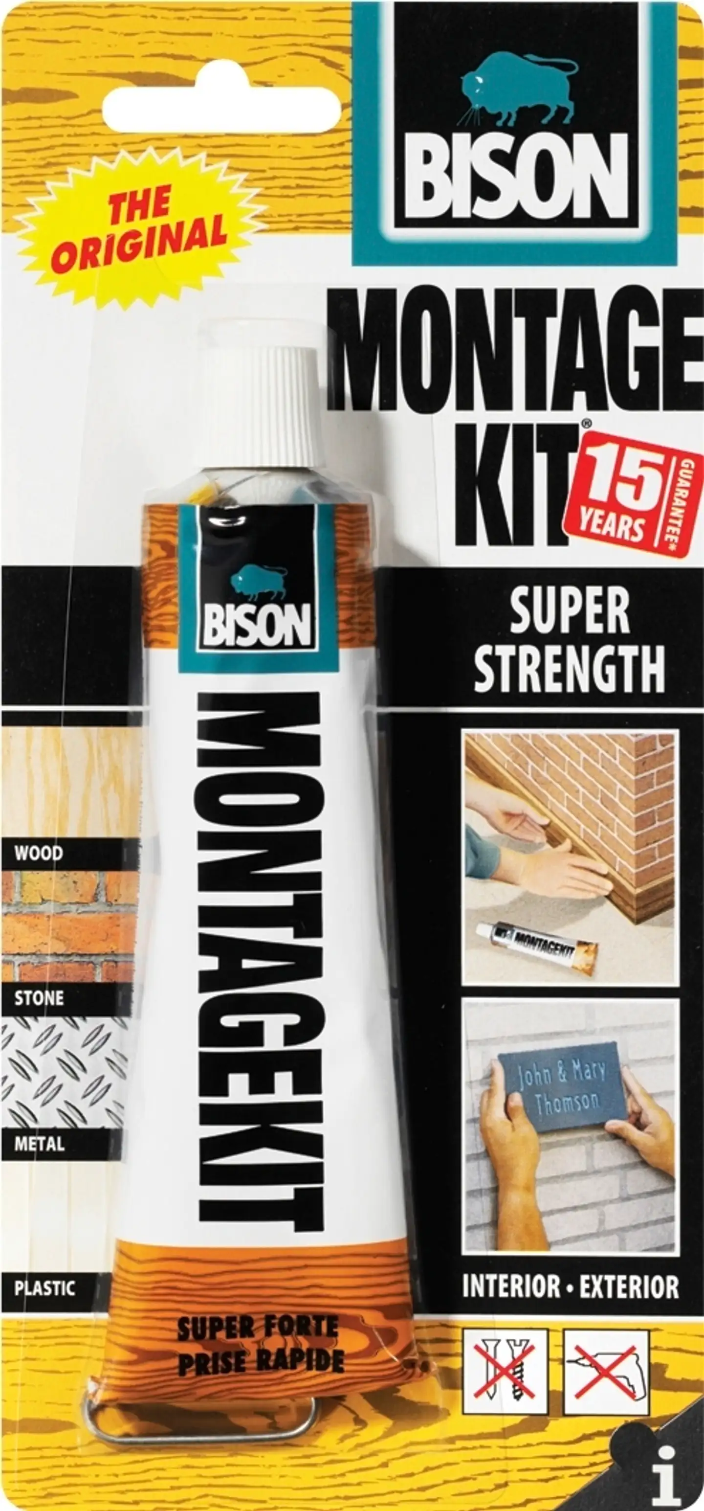 Bison asennusliima Montagekit Super Strength 125G