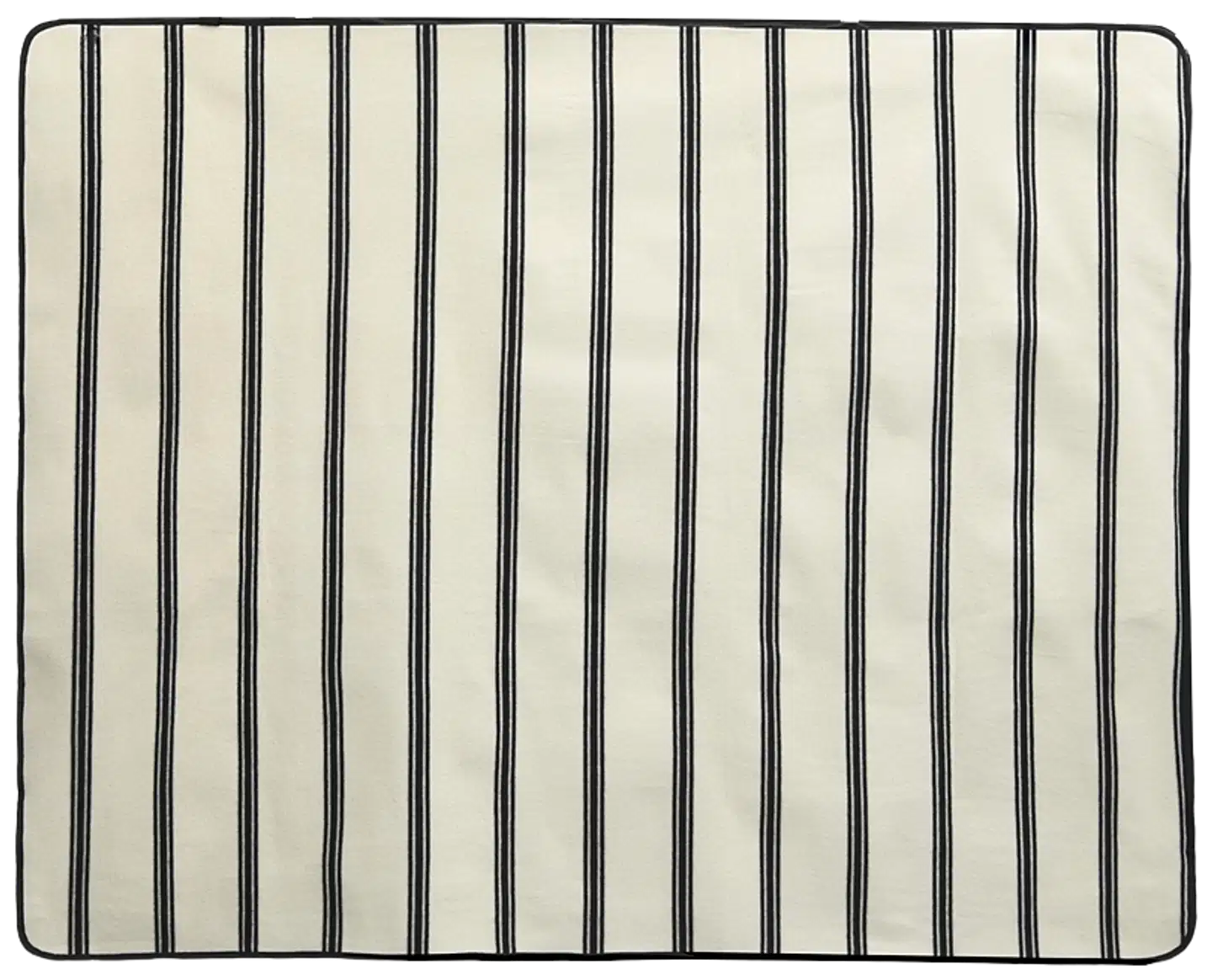Åhléns Home picnickhuopa Stripe 120x150cm white/blac - 1