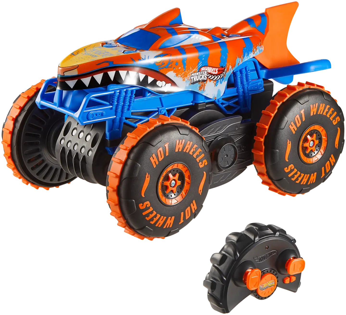 Hw Monster Trucks Tiger Shark Climber Rc - 1