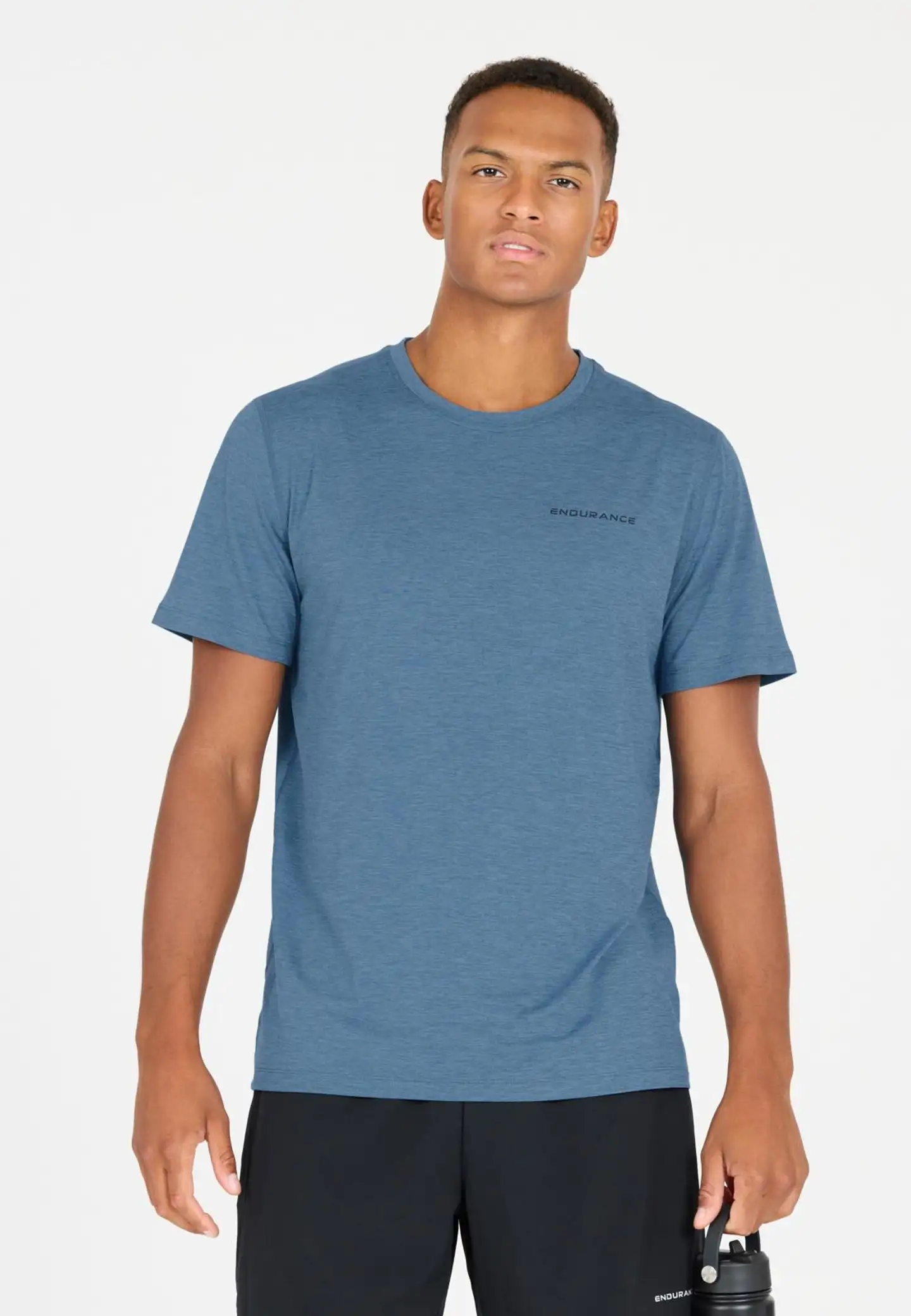 ENDURANCE Abdon M Melange S/S Tee miesten t-paita - 2257 Blue Heaven - 5