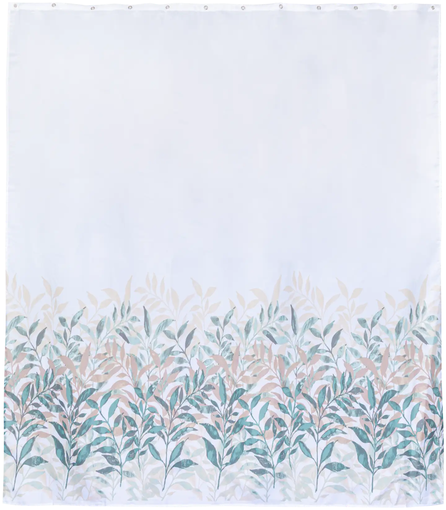 House suihkuverho Leafs 180x200 cm, vihreä/beige/valkoinen - 2