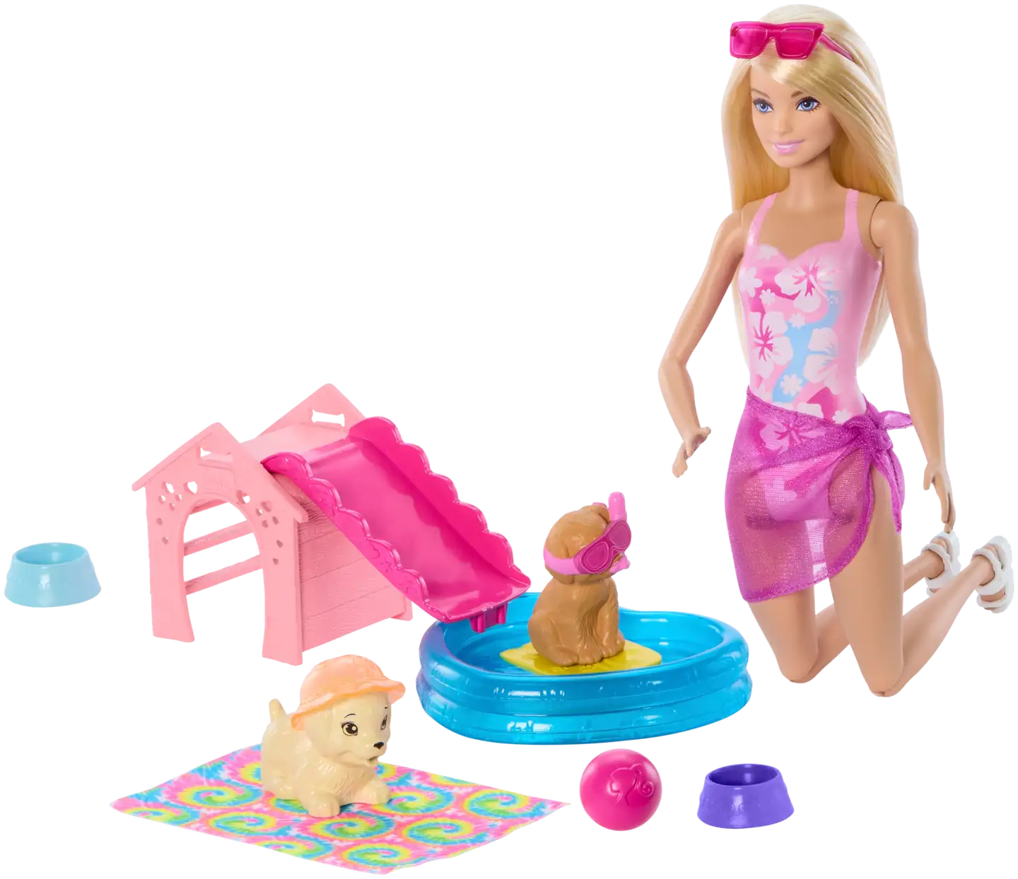 Barbie Puppy Pool Party -Leikkisetti - 1