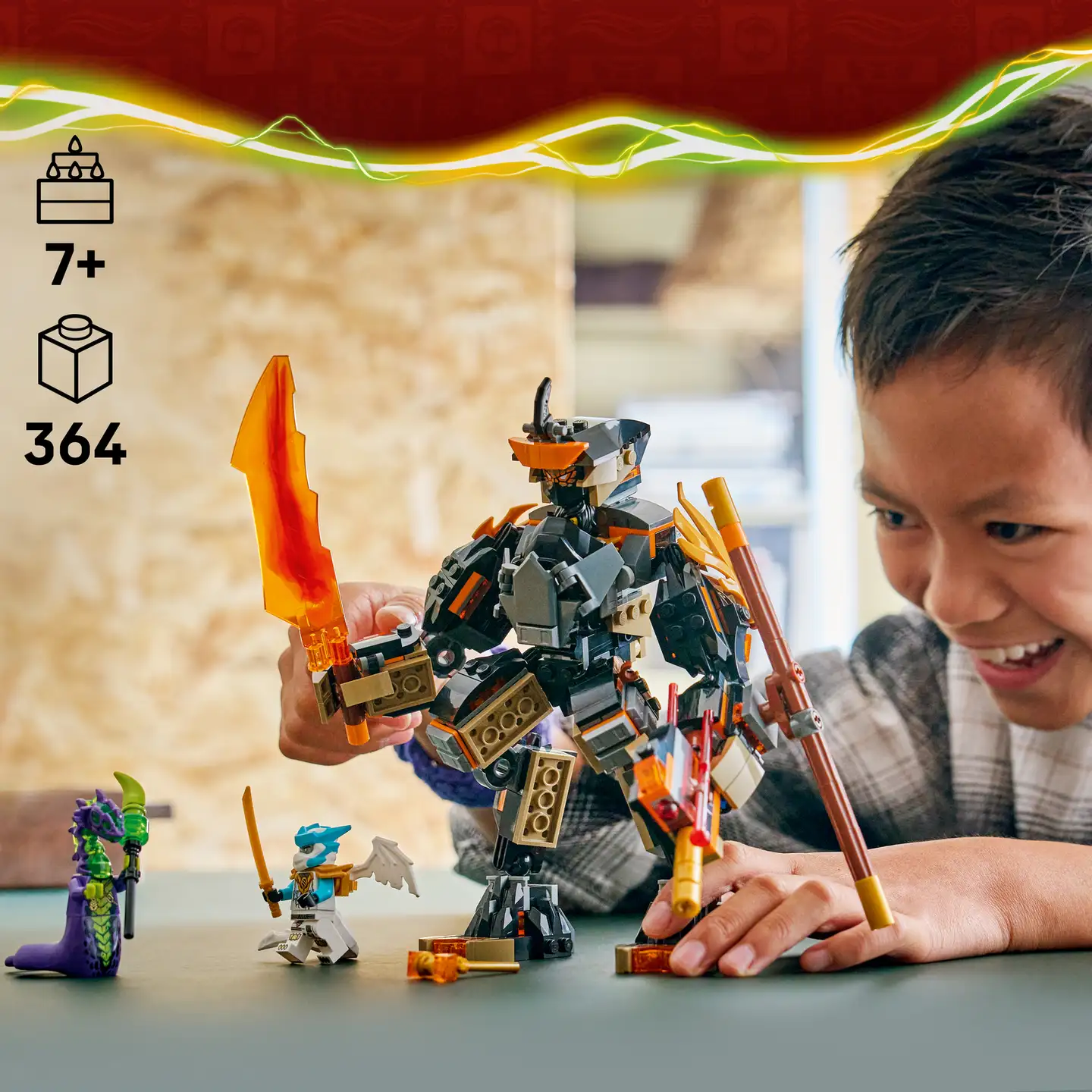 LEGO® Ninjago 71854 Colen tehtävärobotti ja Lohikäärme-Zane - 7