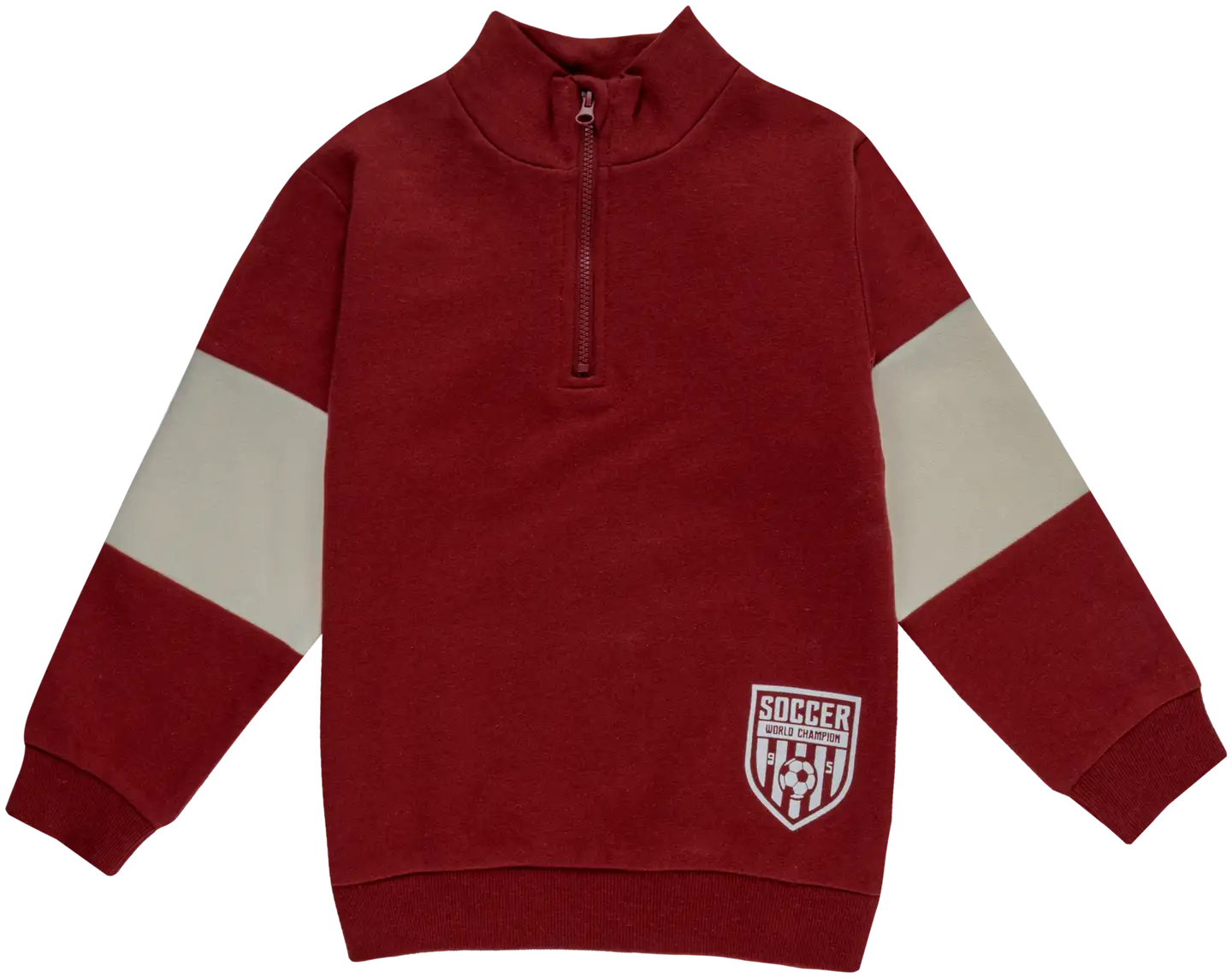 Ciraf lasten vetoketjullinen collegepaita 25PC252827 - 19-1934tcx tibetan red - 1