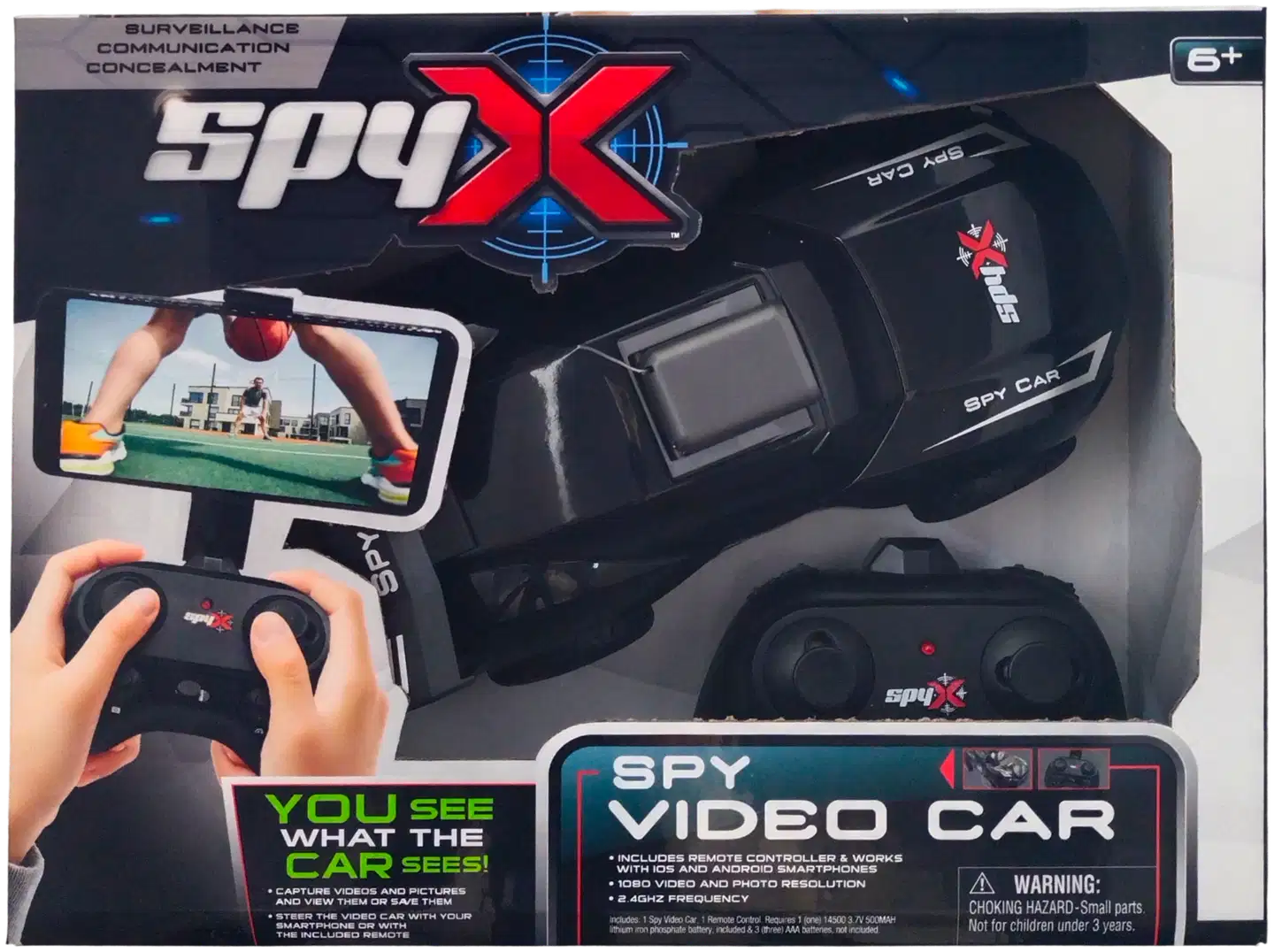 SpyX RC Spy Video Car -kamera-auto radio-ohjattava - 2