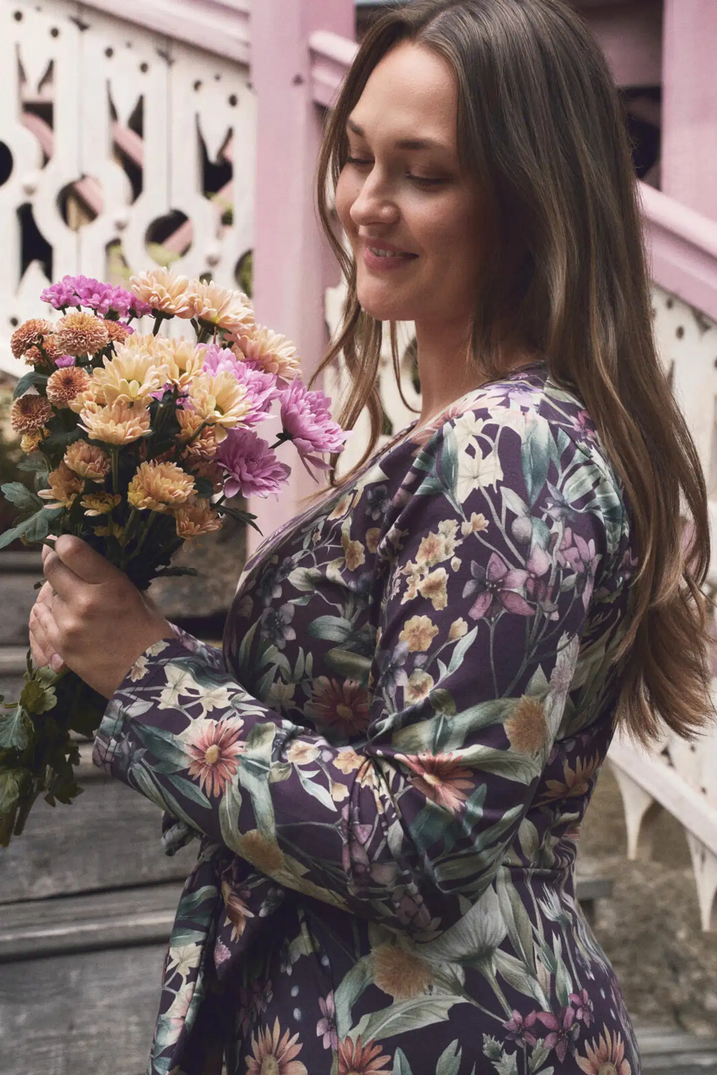 Maia family naisten mekko Katarina Kissanminttu 205937 - violetti - 5