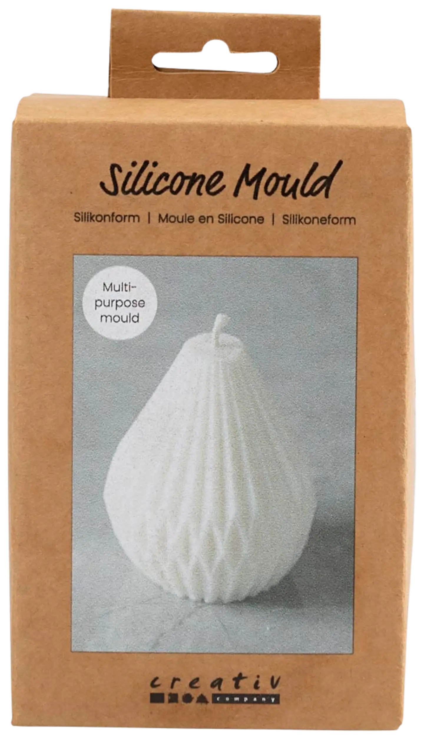 Silikonimuotti, Pisaran muoto urilla, Kork. 8 cm, halk. 7 cm, 1kpl/ 1 pkt - 1