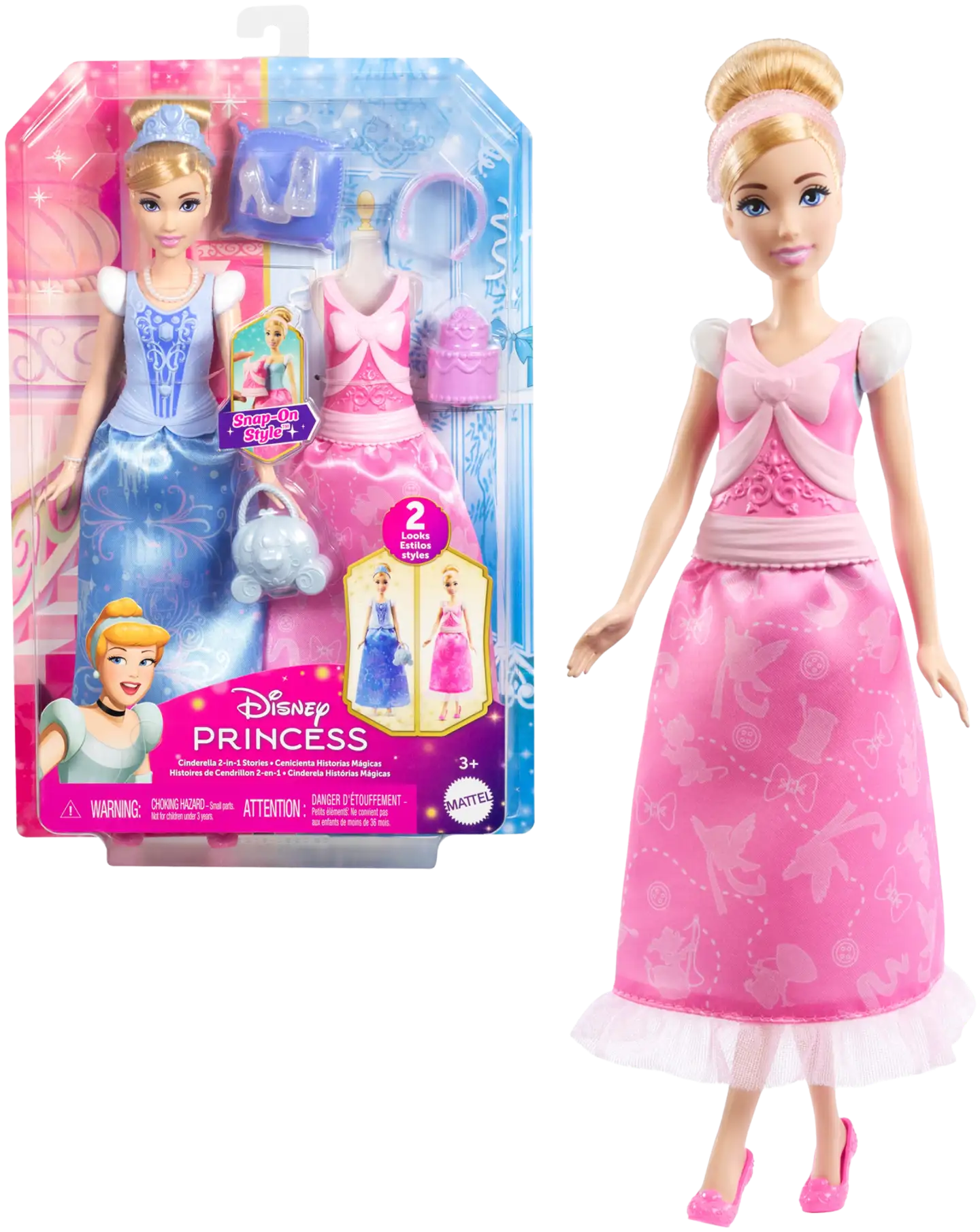 Disney Princess Fashion Tuhkimo -muotinukke - 1