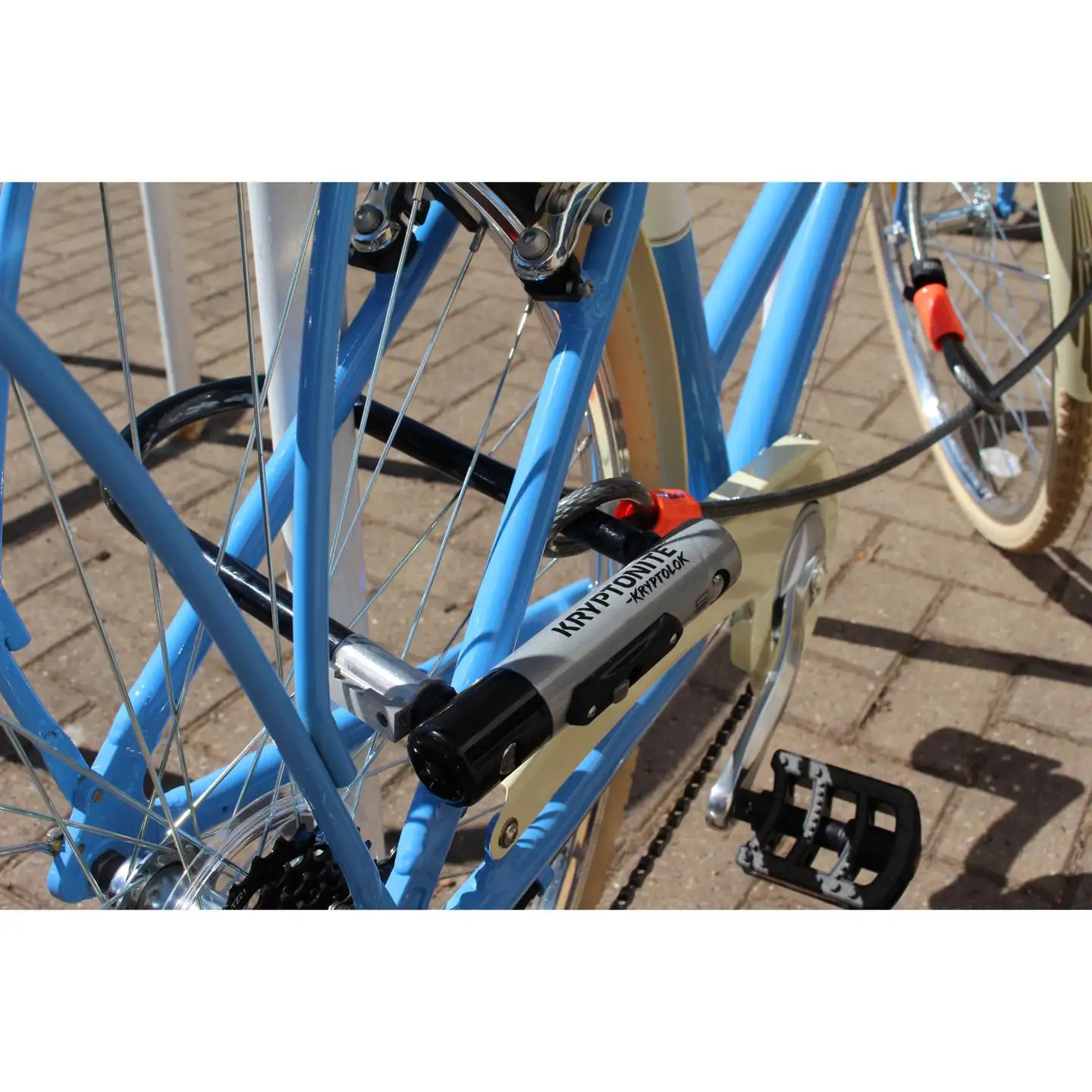 Kryptonite U-Lukko  Kryptolok 2 ja vaijeri 120cm - 4