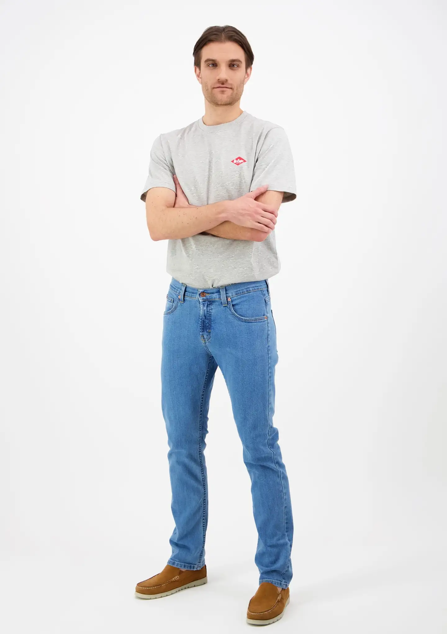 Lee Cooper miesten farkut Lc 10 2284 Straight Fit - vaalean sininen - 3