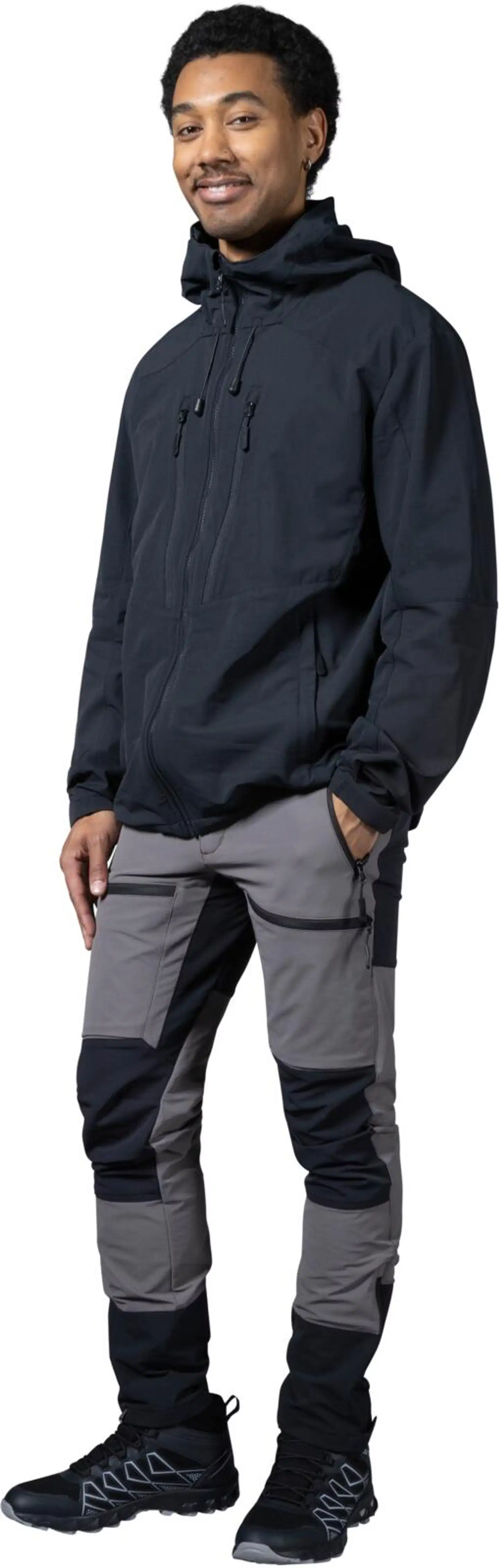 Luode12 miesten ulkoilukengät Muonio WP Mid - Black/Grey - 11
