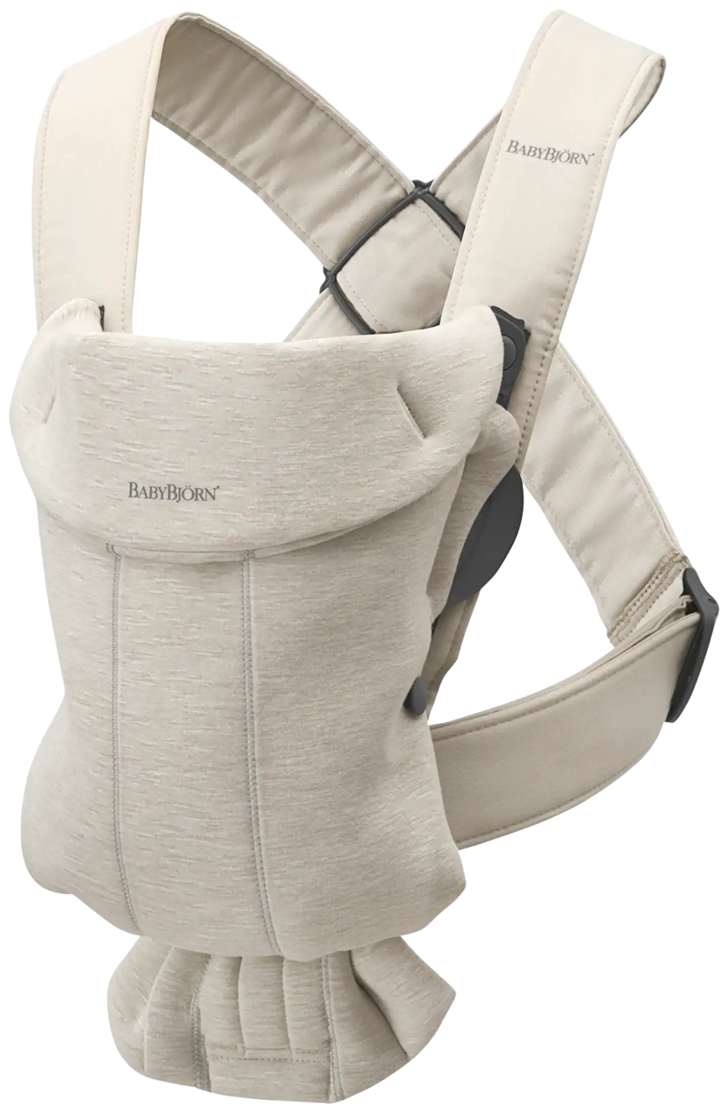 BabyBjörn vauvan kantoreppu mini - 3d jersey, vaalea beige - 2